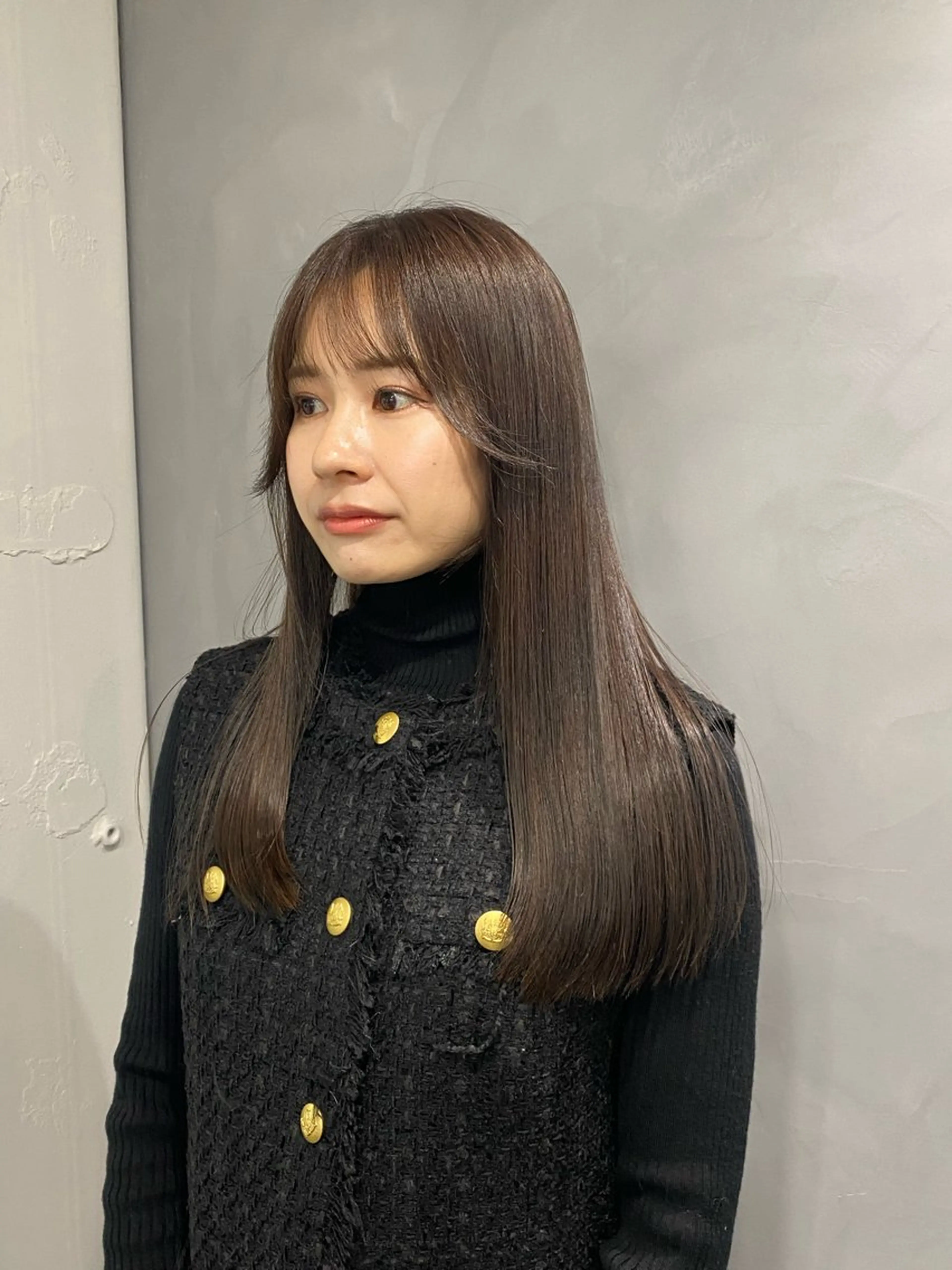 セミロング カラー 髪質改善 カット ヘアカラー トリートメント ekolu北梅田店所属・梅田中崎町髪質改善 /オキヒロト/エコルのヘアスタイル