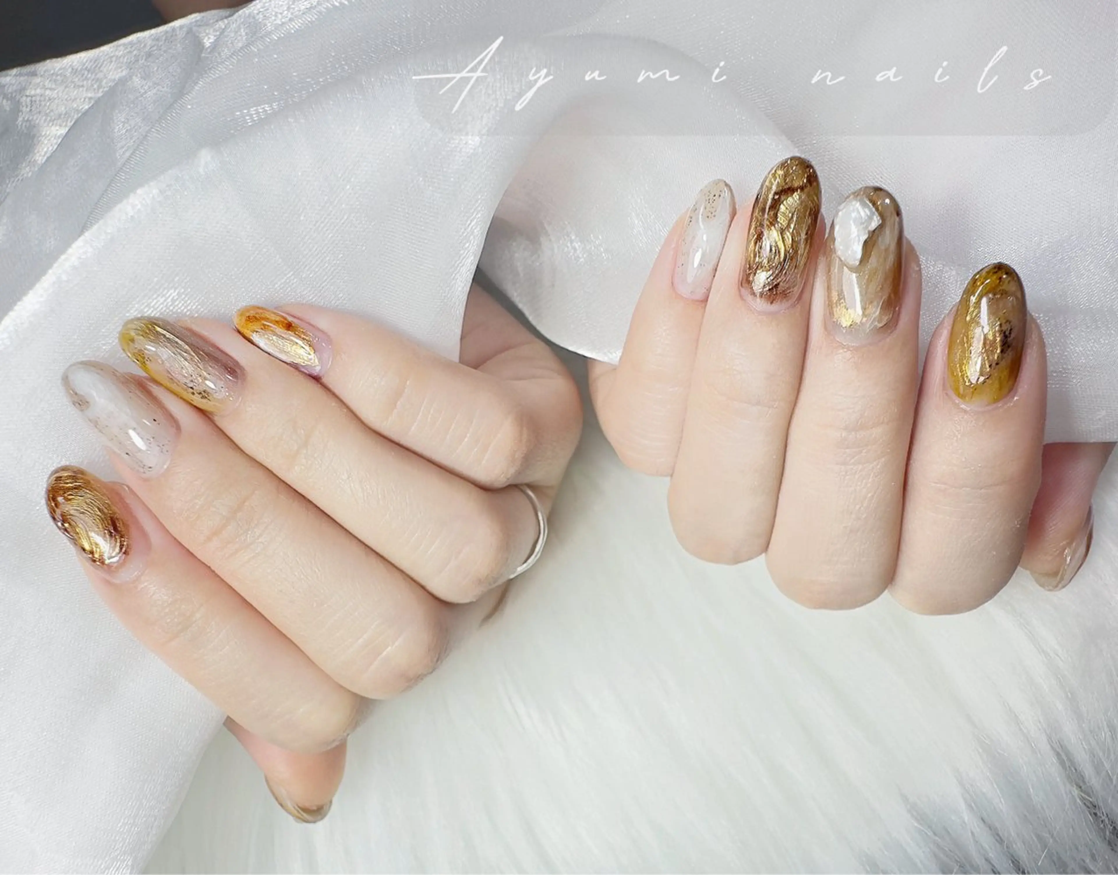 ネイル ハンドネイル YUMI ニュアンスnailsのネイルデザイン