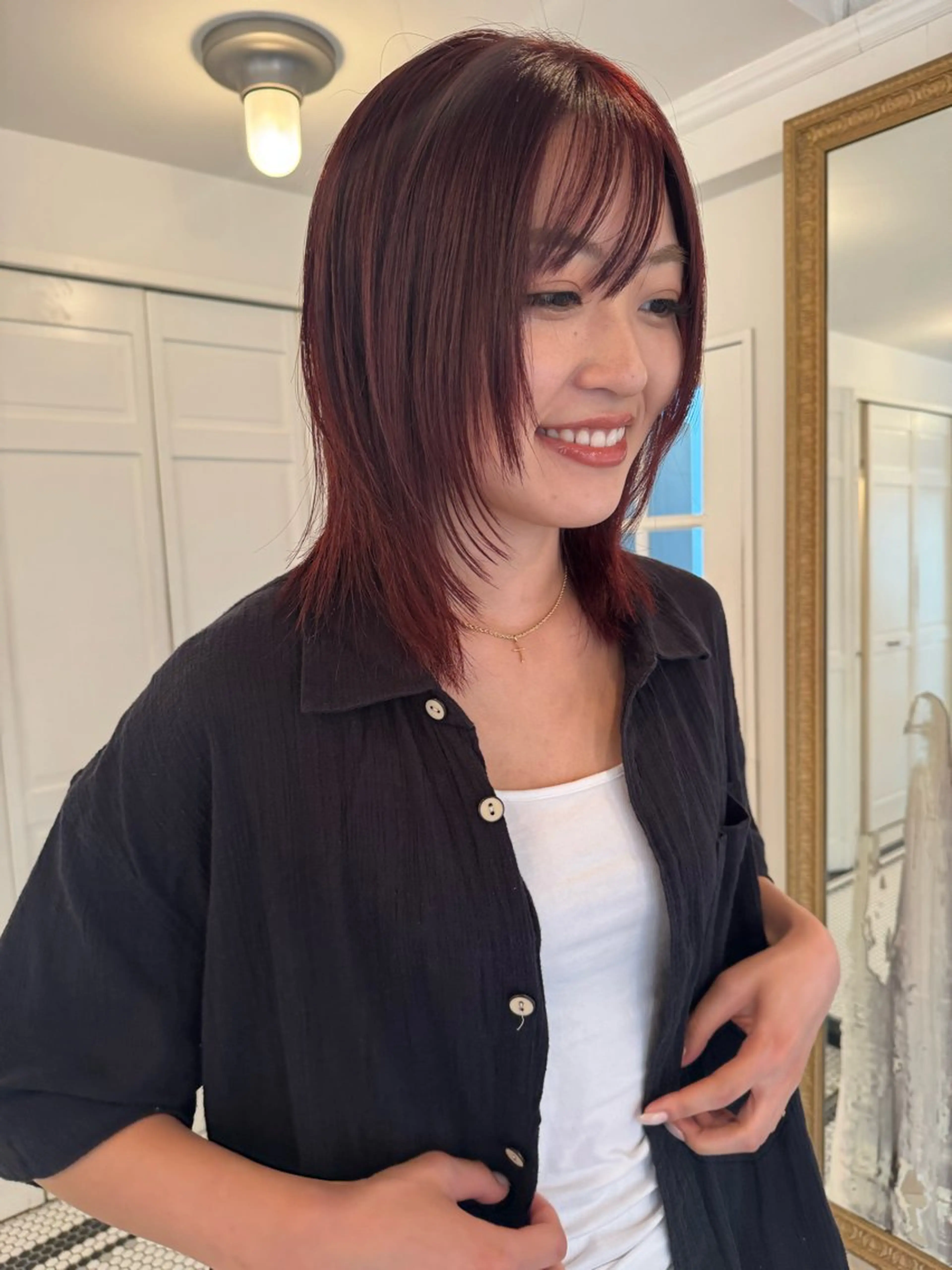 カラー カット ヘアカラー ブリーチカラー🎀 韓国風/寺門美優のヘアスタイル