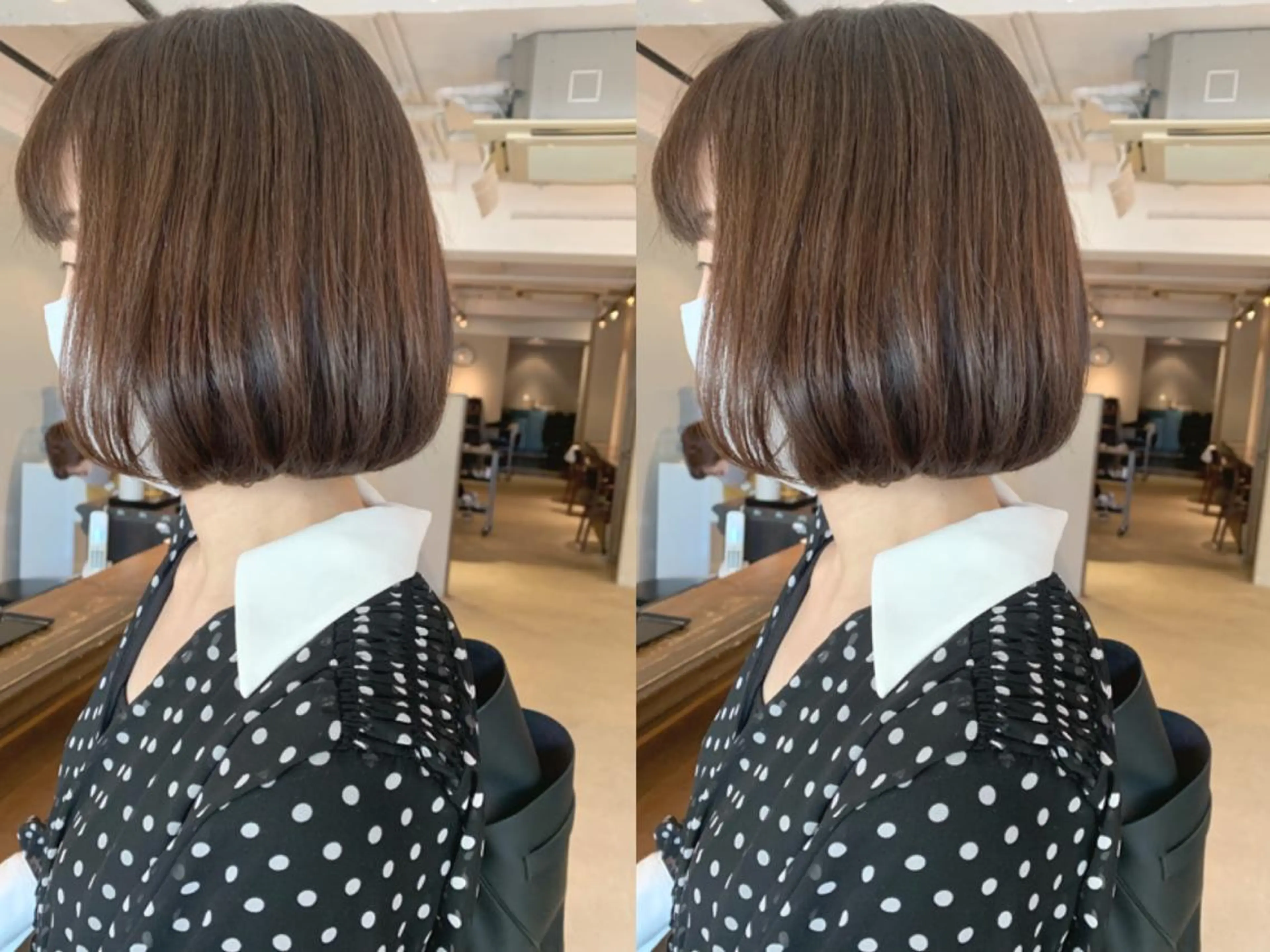 ショート カラー 透明感/オリーブ/ グレージュ/YUKAのヘアスタイル