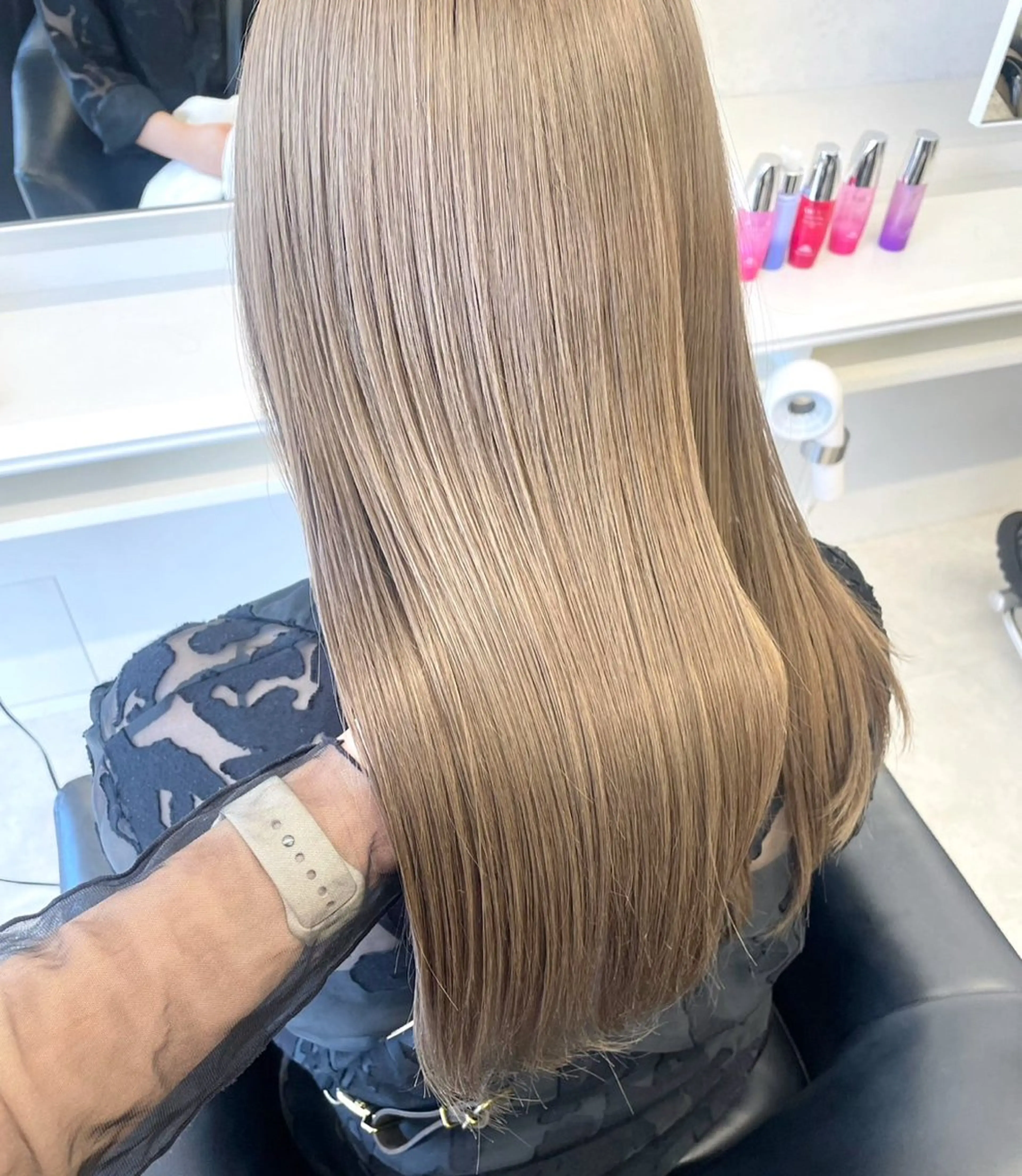 ロング カラー ヘアカラー ParveMix🍀 藤原愛未のヘアスタイル