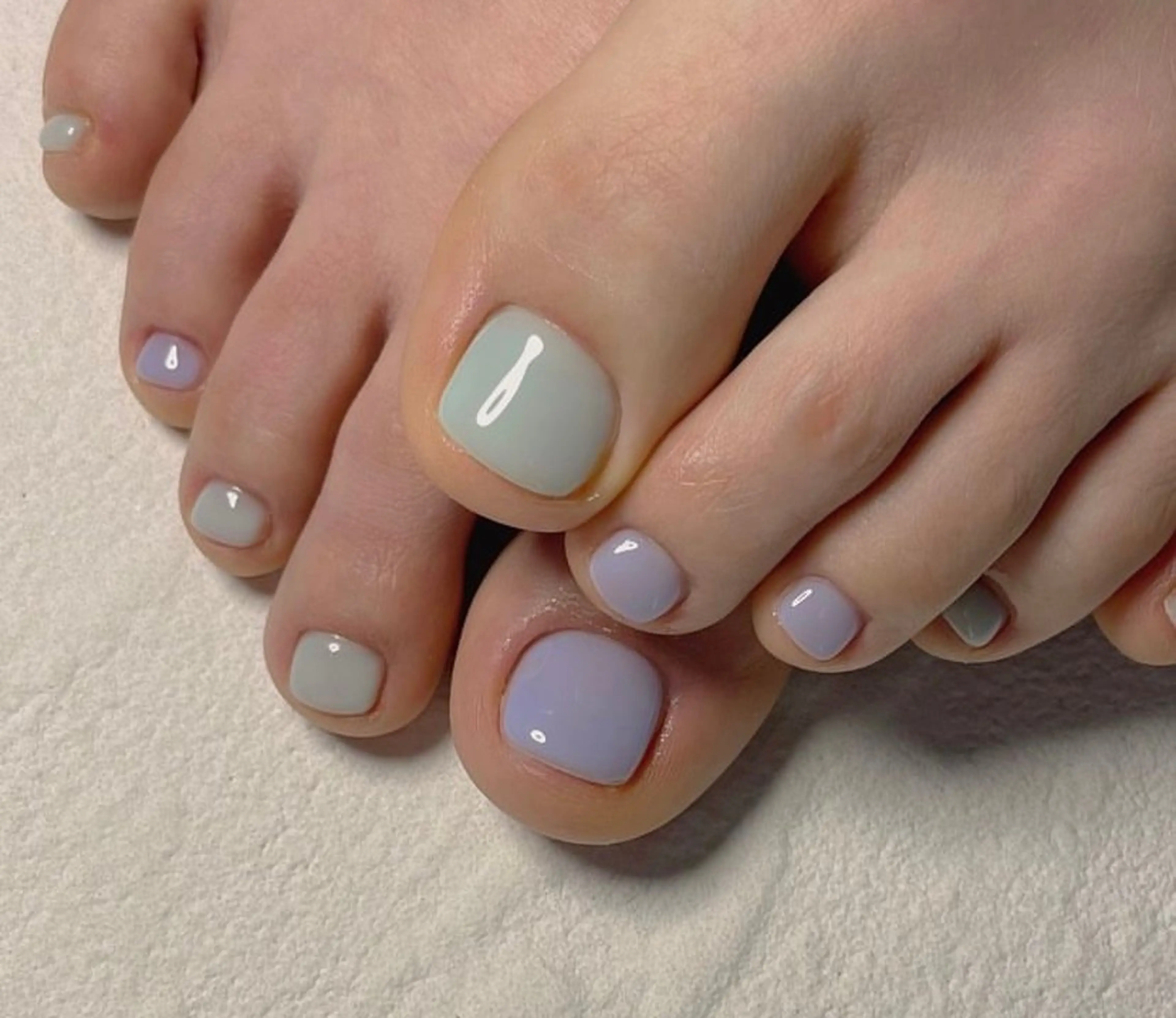 ネイル フットネイル ワンカラーネイル オトク ネイルのネイルデザイン