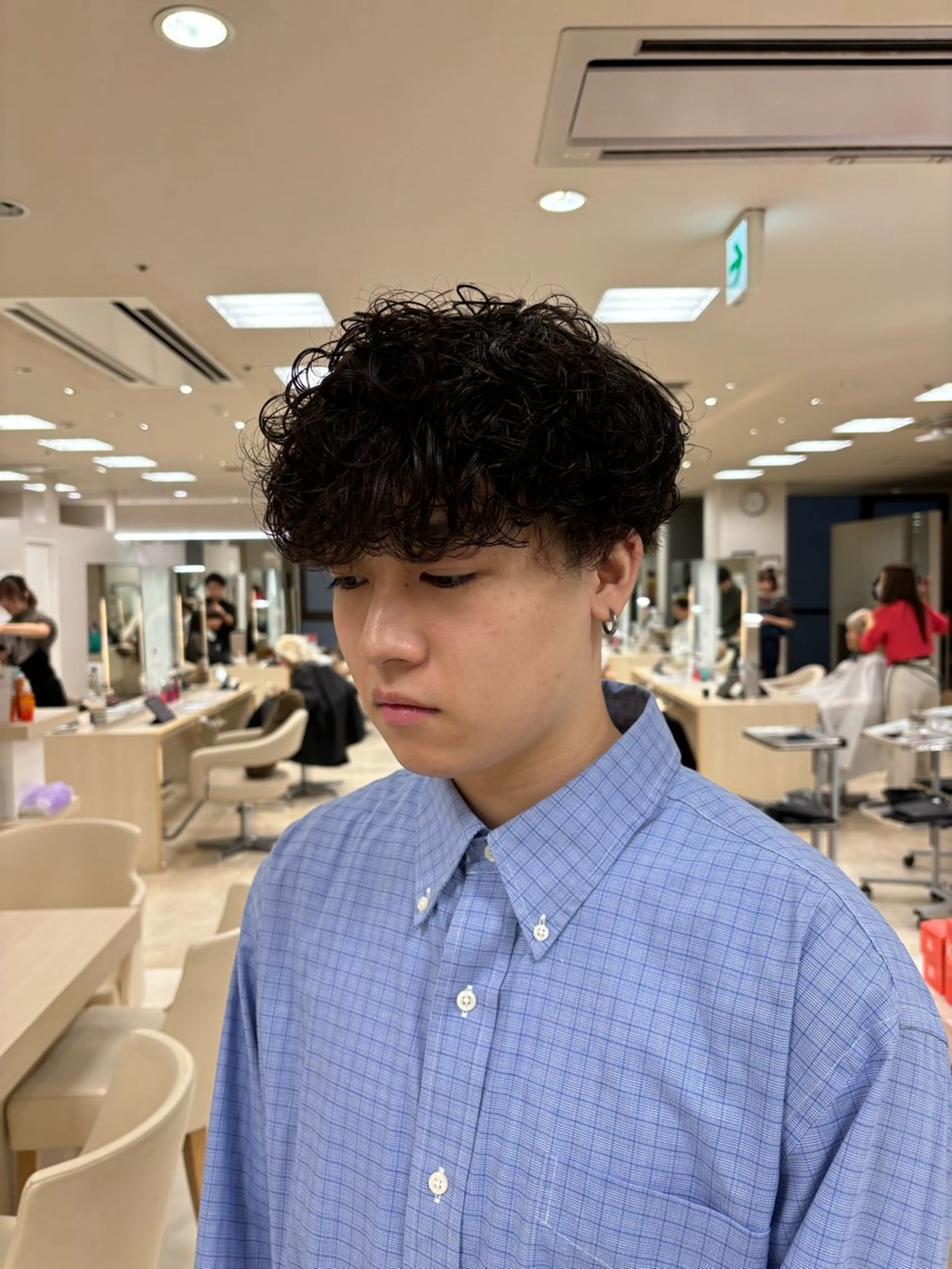 パーマ メンズ カット パーマ トリートメント 湘南/メンズパーマ/ ハイライト/ユチカのヘアスタイル