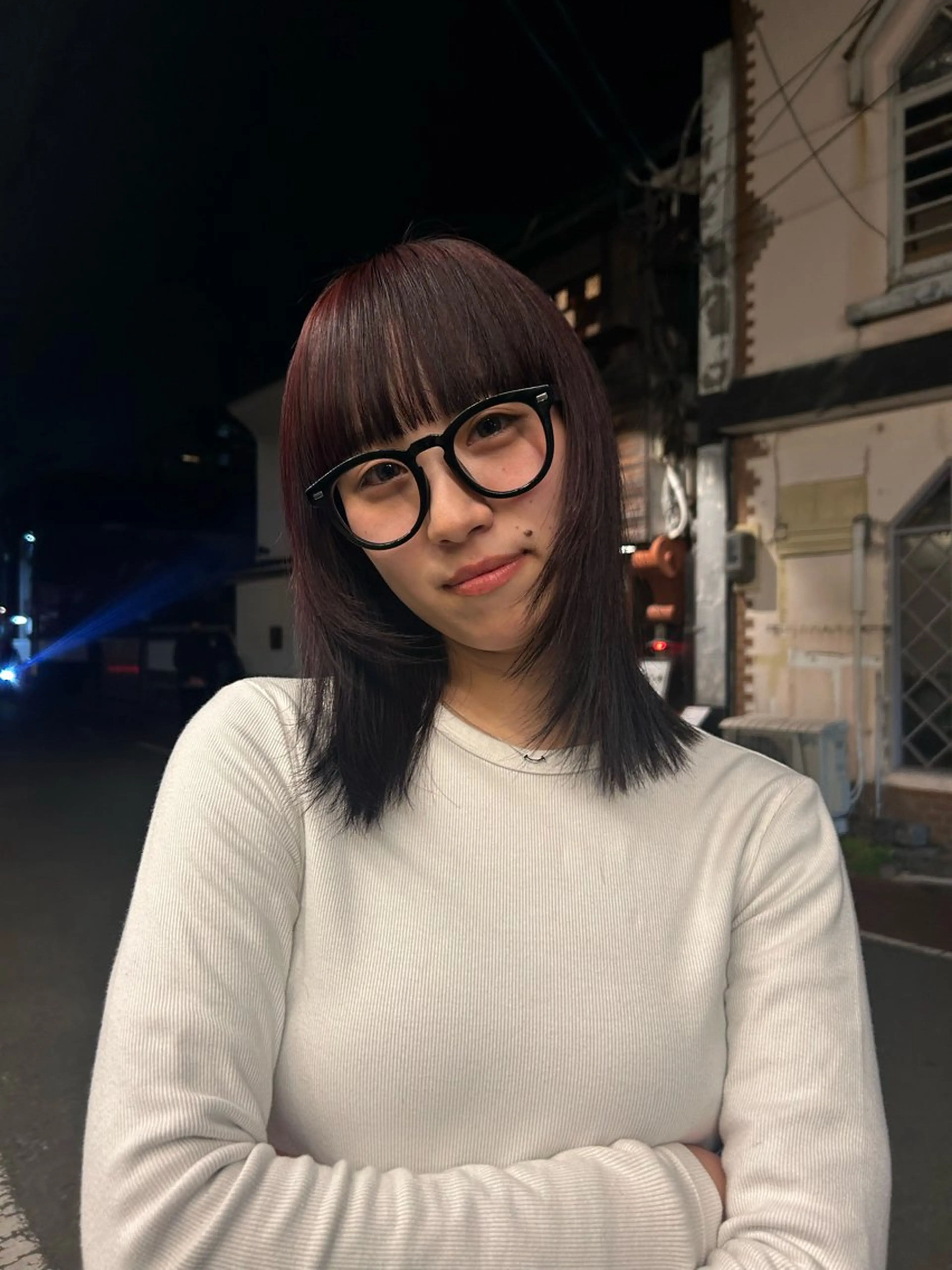 ミディアム カラー COMEG HEAD 上乃裏所属・宮前 芽衣のヘアスタイル