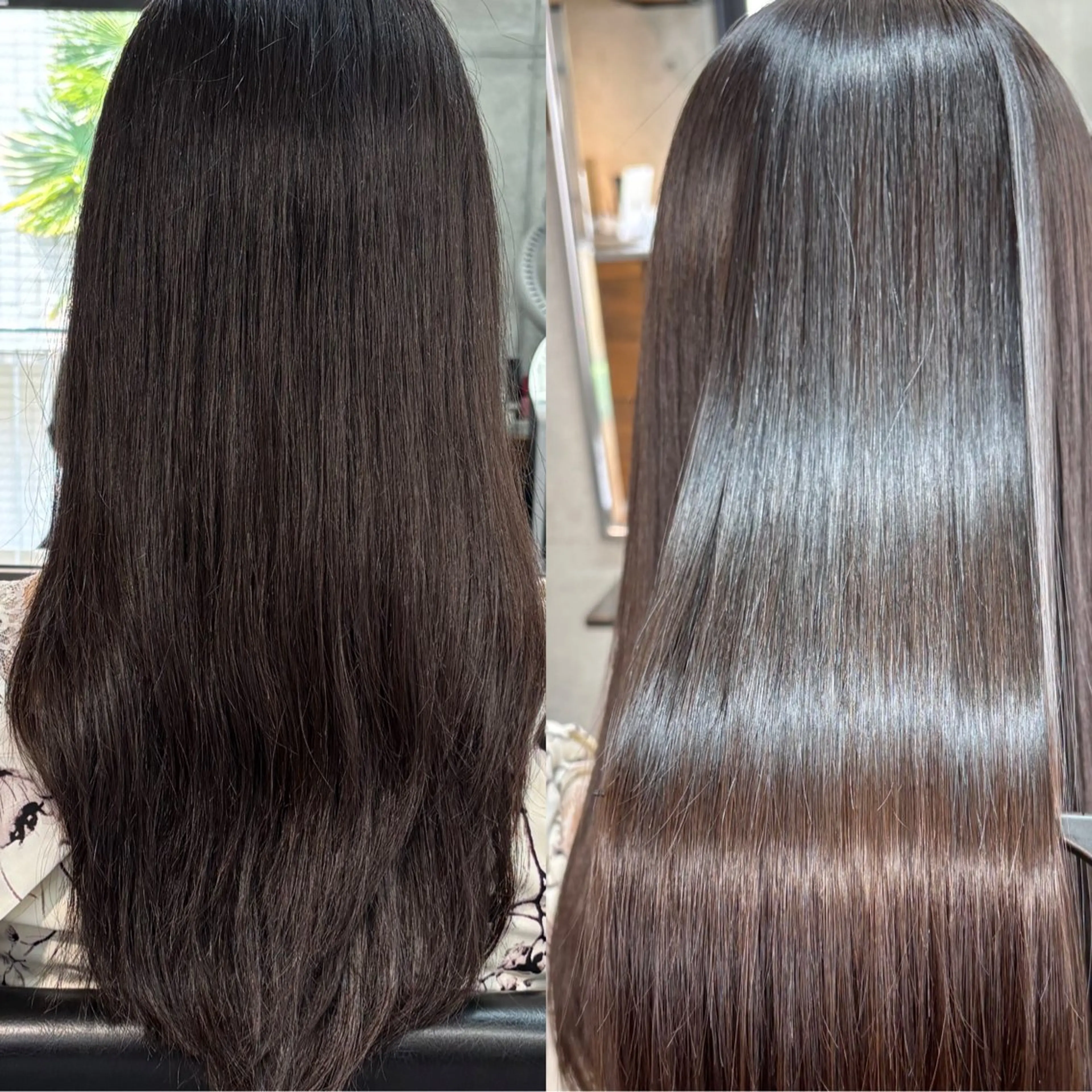 セミロング カラー パーマ 縮毛矯正 トリートメント ショートボブ縮毛矯正 髪質改善のプロ山道潤のヘアスタイル