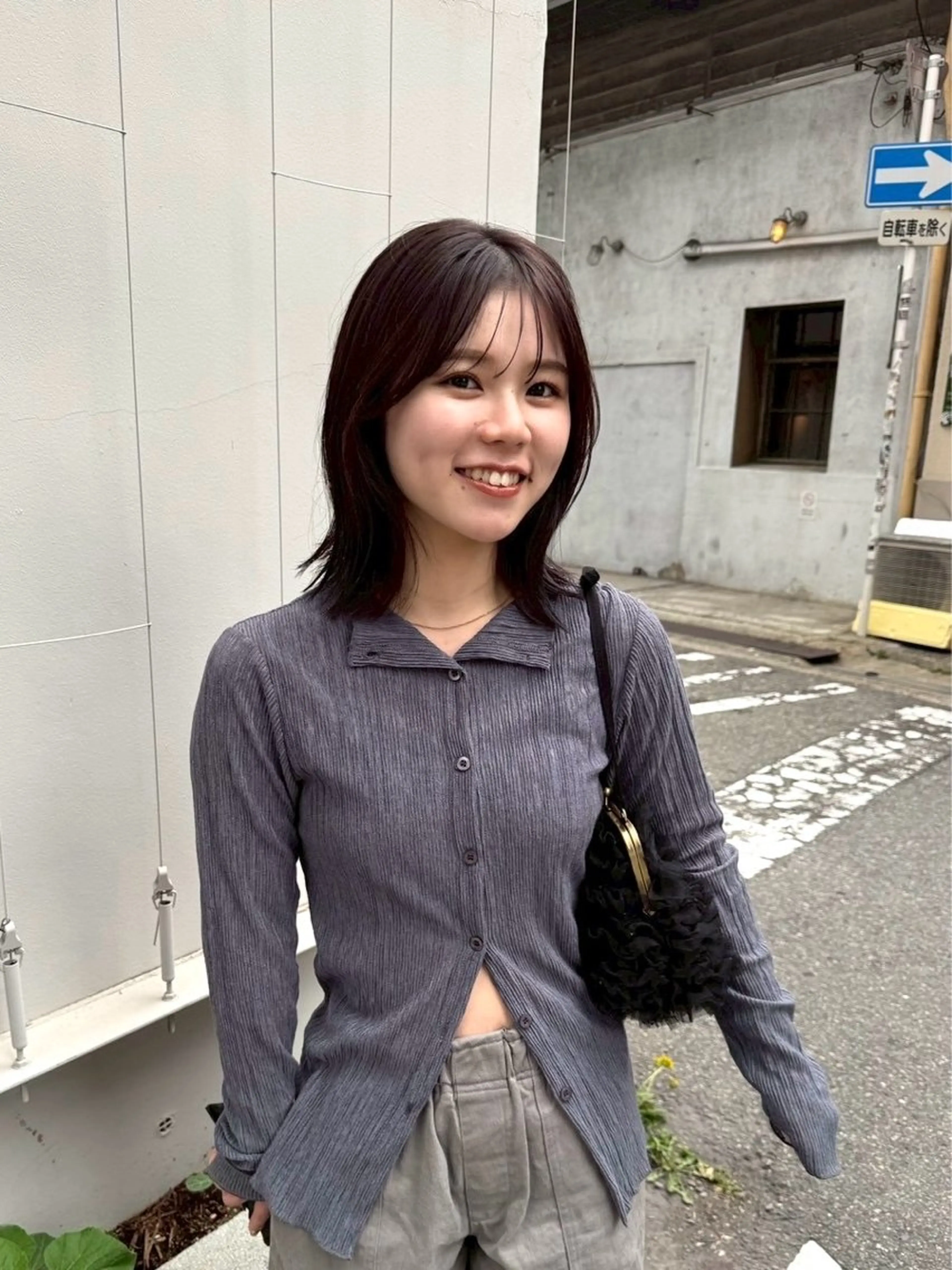 ミディアム カラー GIFT所属・橋本叶夢/ ショートヘア/透け感のヘアスタイル