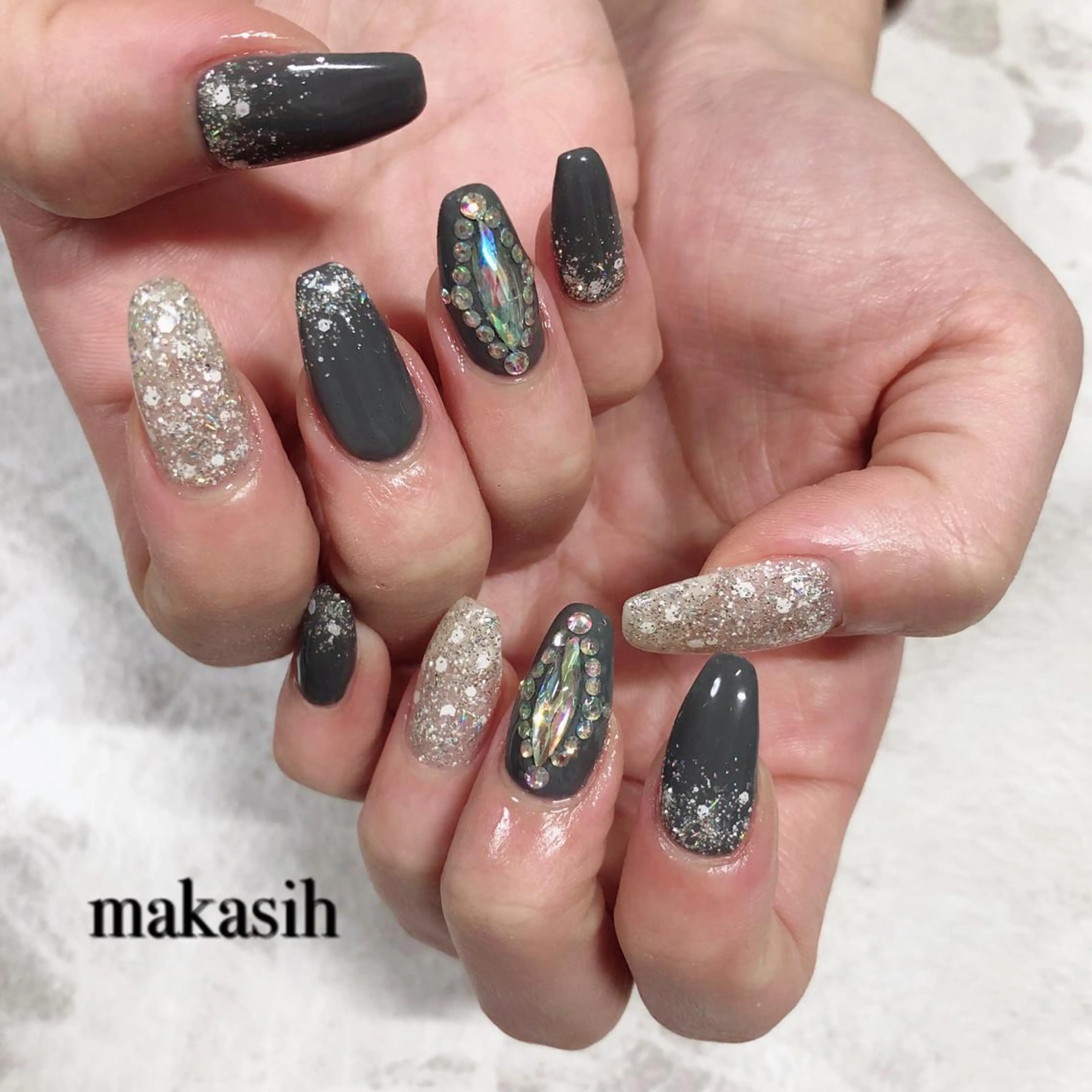 ネイル キラキラネイル ラメ(グリッター) 濱田 美菜子のエステ・リラクイメージ