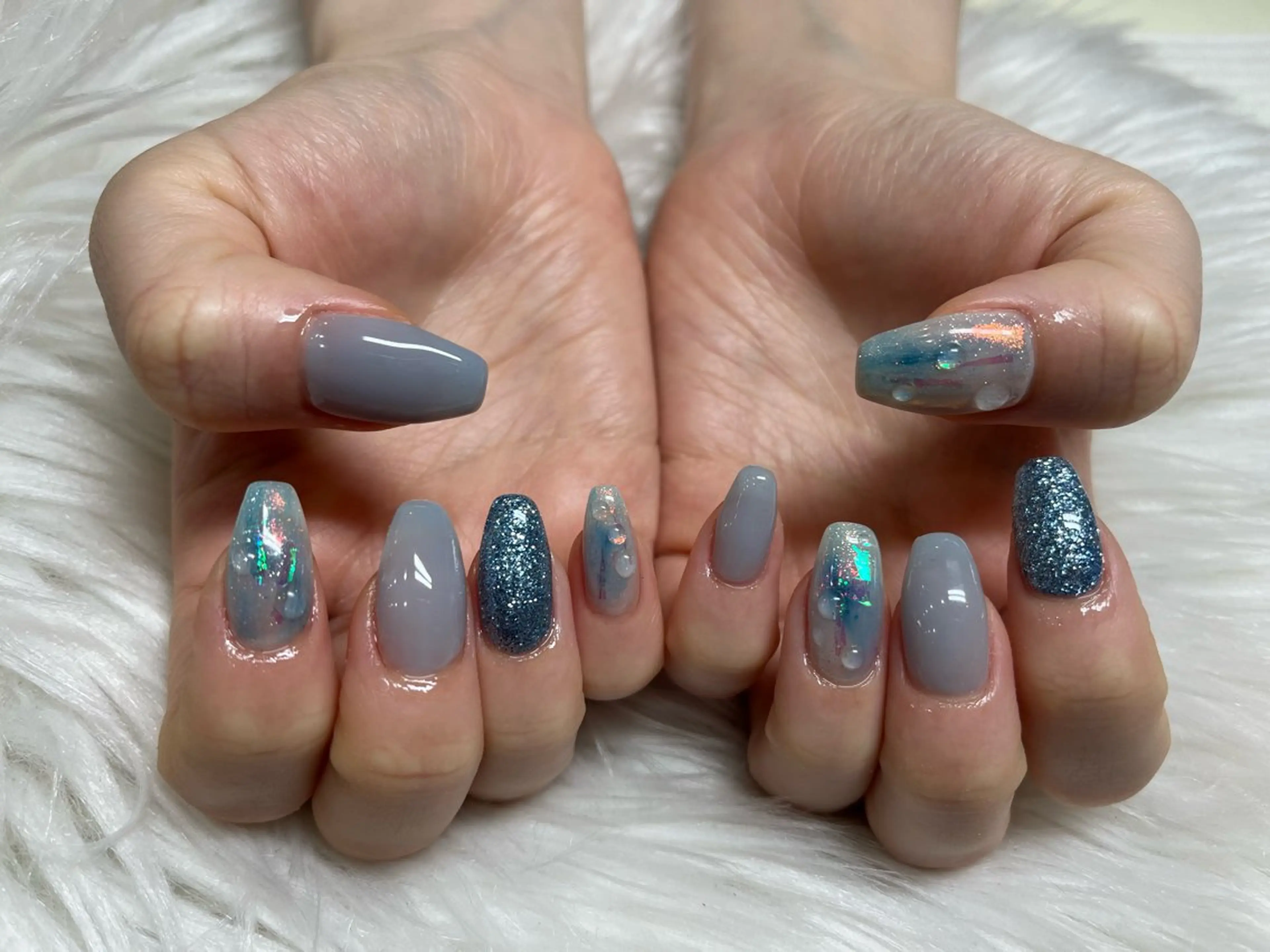 ネイル ラメ(グリッター) SOARE🤍 🤍のネイルデザイン