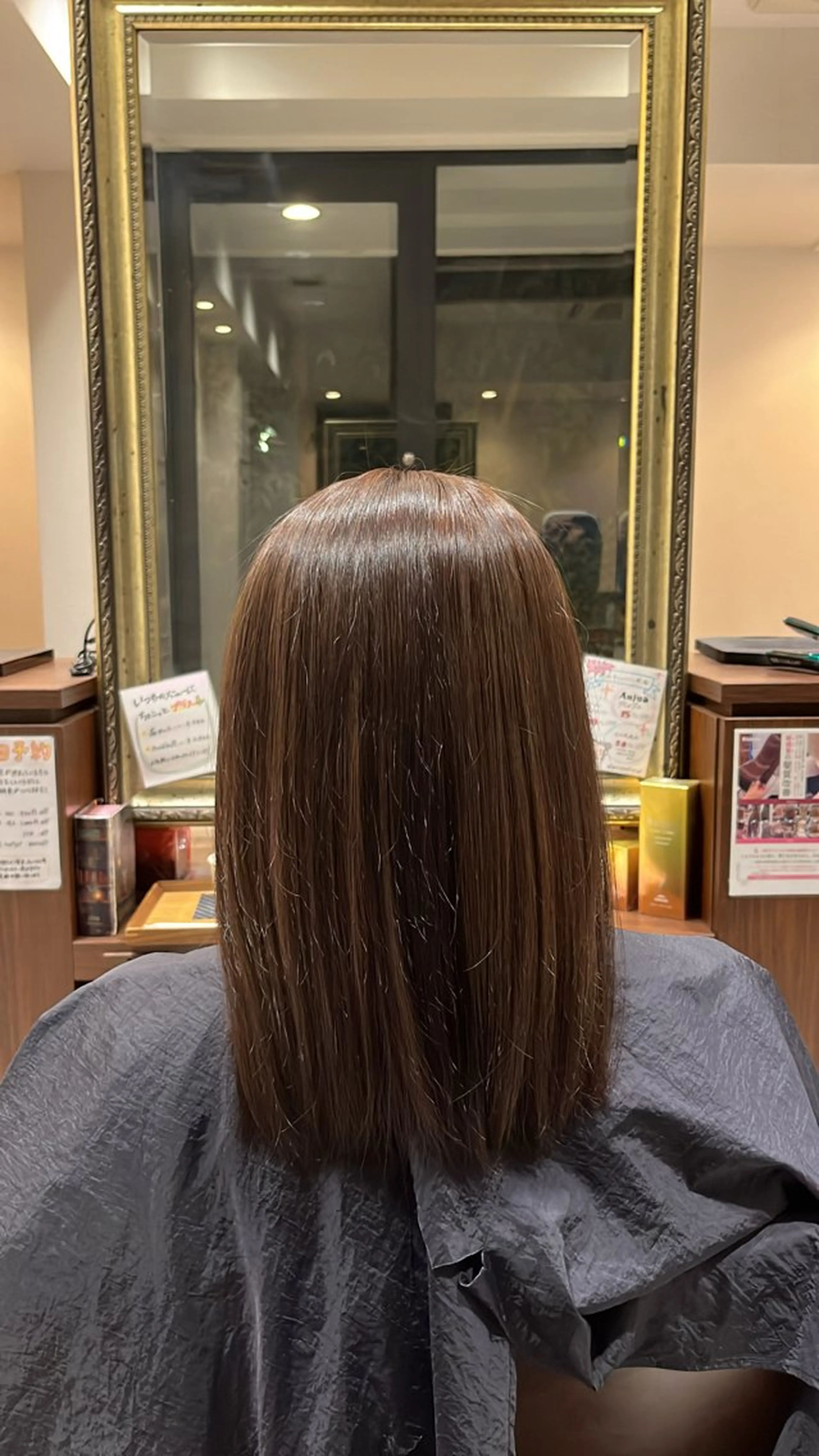 セミロング ヘアカラー 😎オシャレ度急上昇 😎ゆうきのヘアスタイル