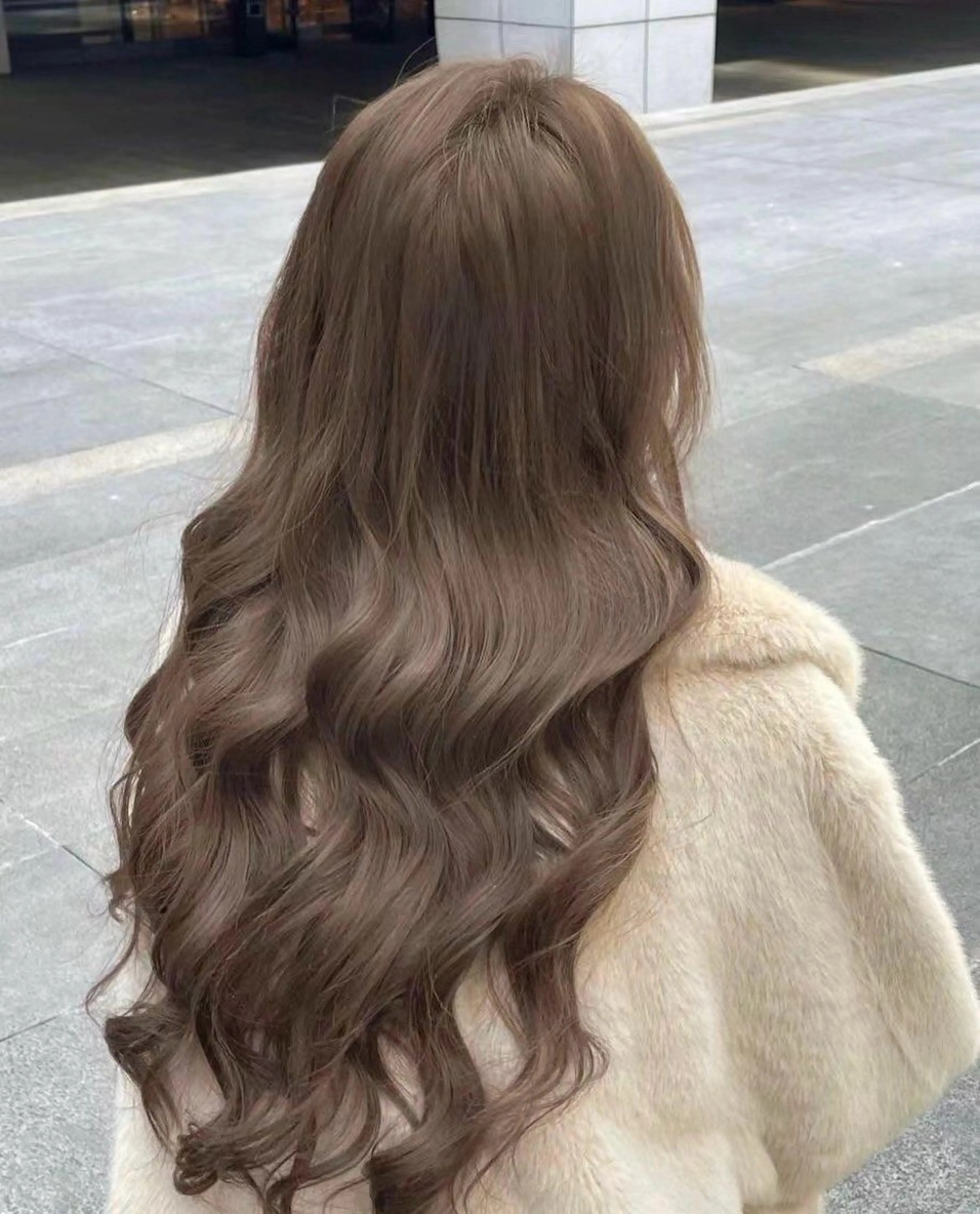 カラー ブリーチなし 透明感カラーのヘアスタイル