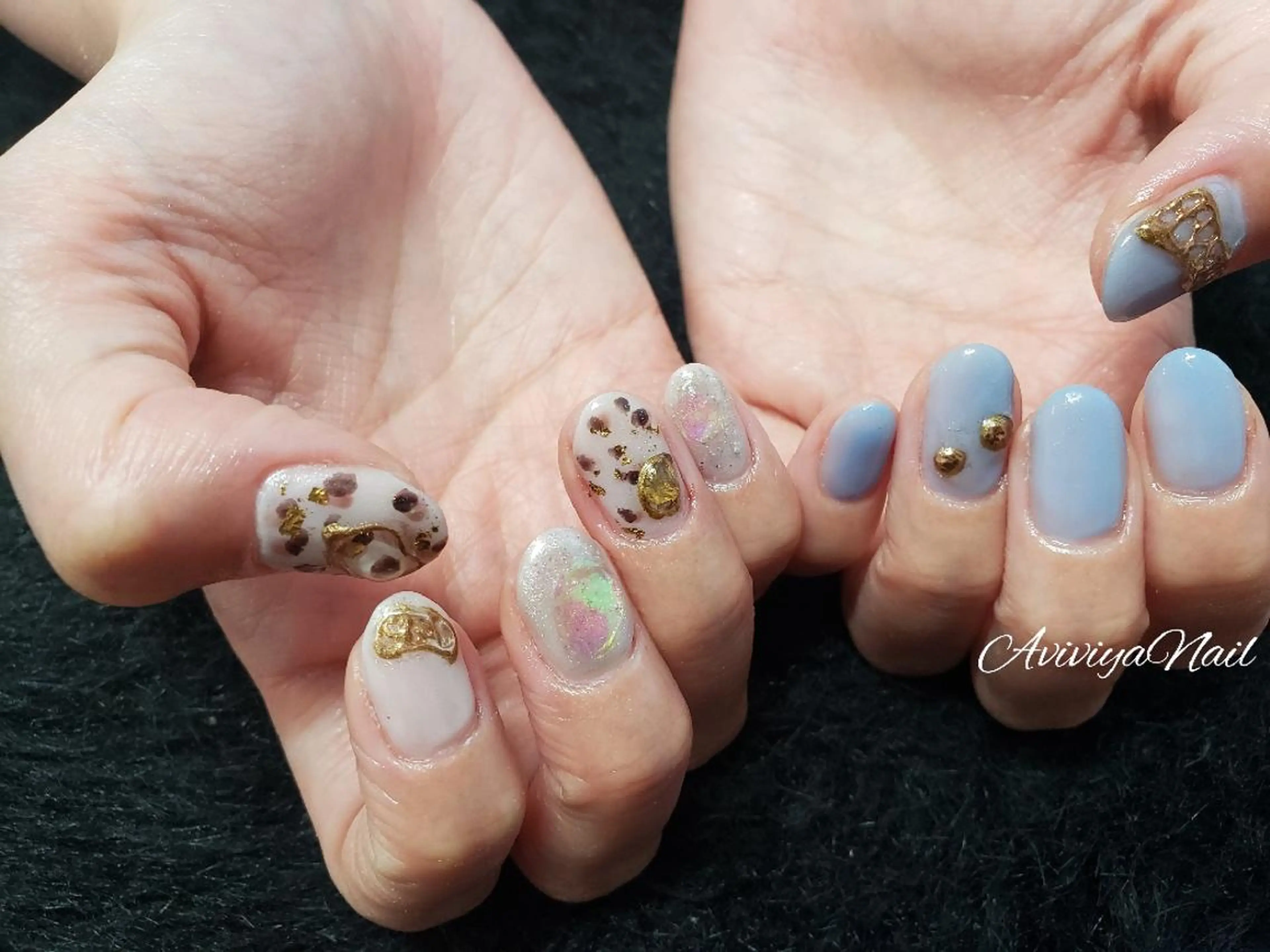 ネイル 氷ネイル・うるうるネイル AviviyaNail所属・kubo ayaのネイルデザイン