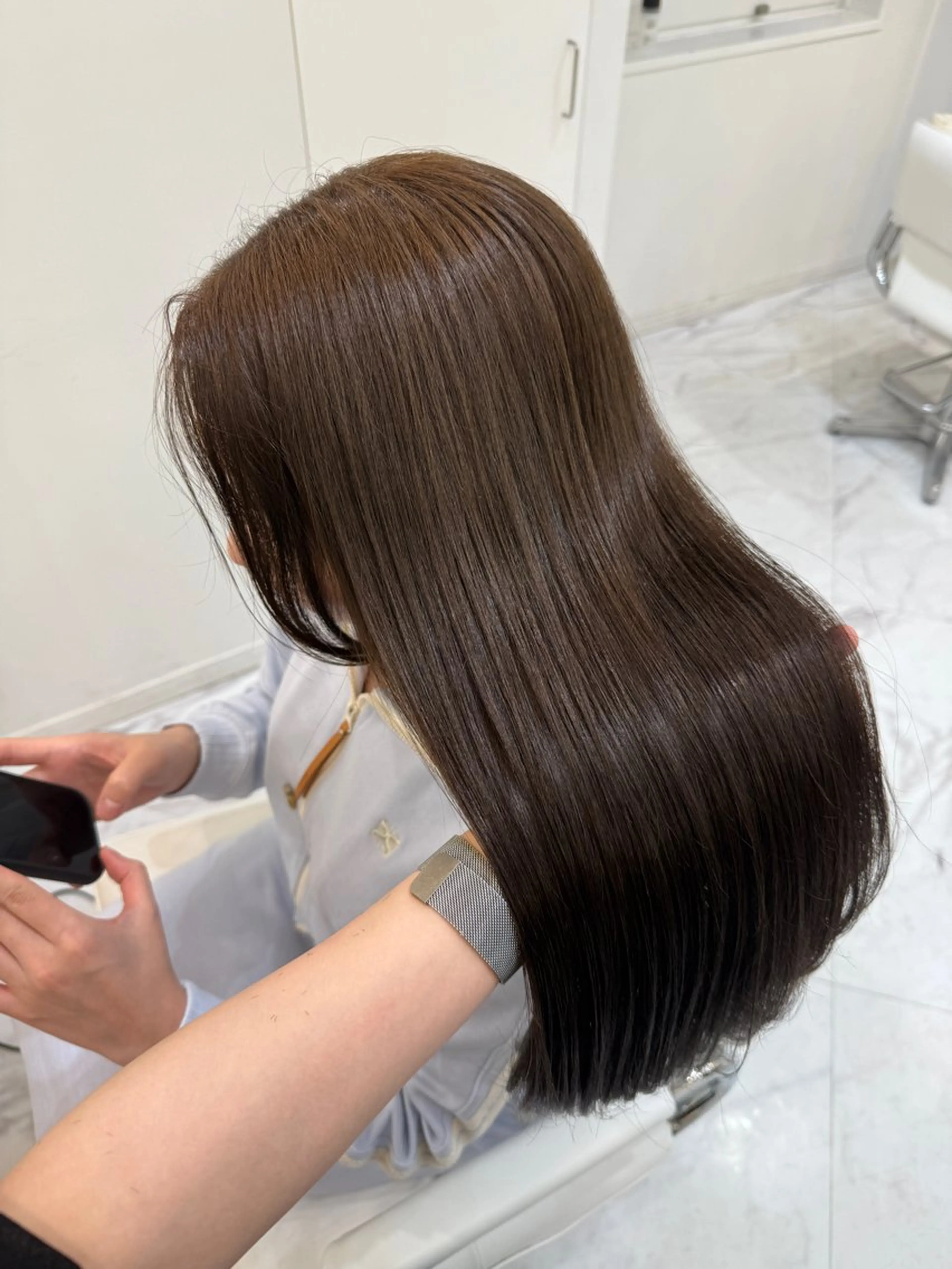 ロング ヘアカラー トリートメント 髪質改善×艶カラー / sayaka🤍のヘアスタイル