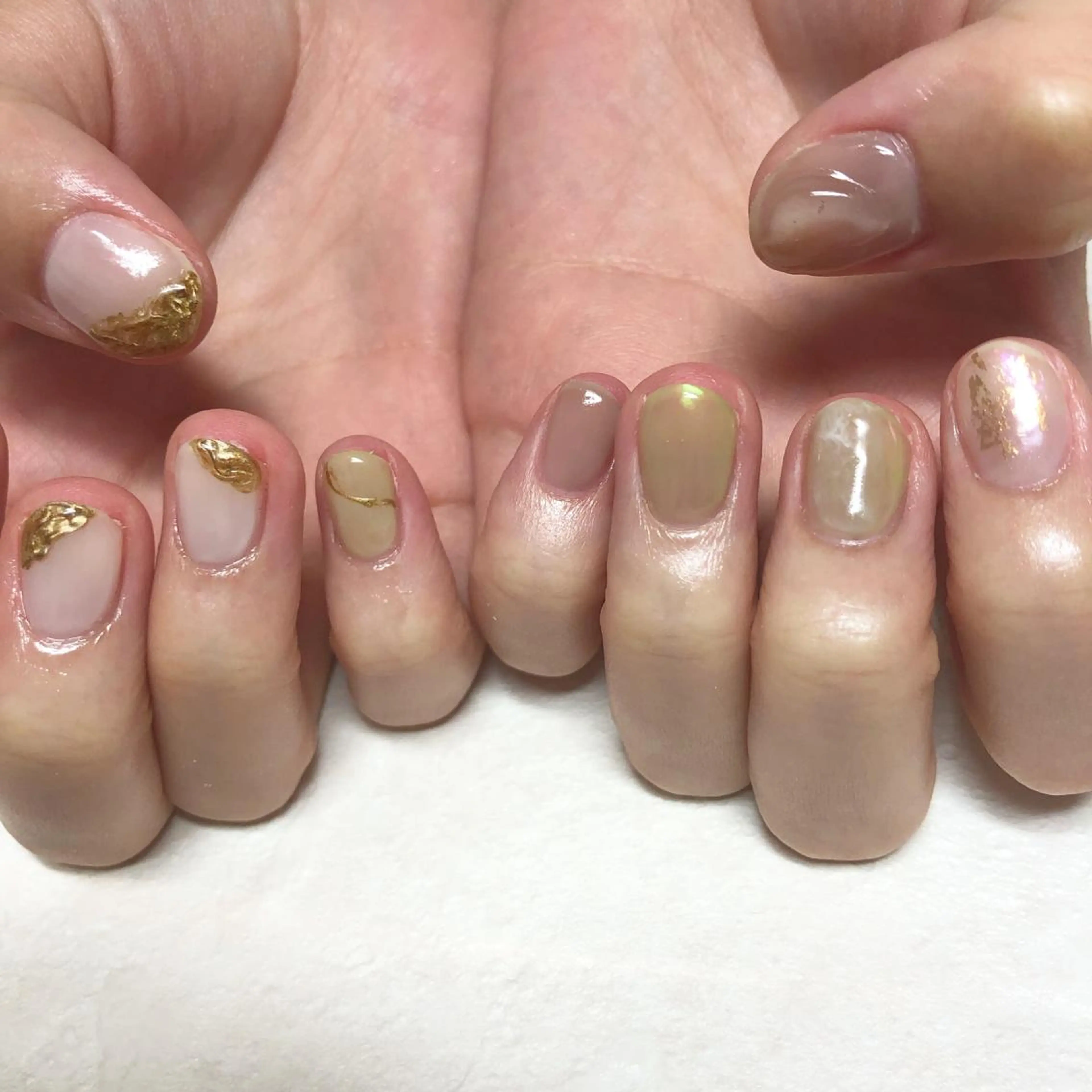 ネイル マットネイル ミラーネイル ニュアンスネイル clocln / Suzukaのネイルデザイン