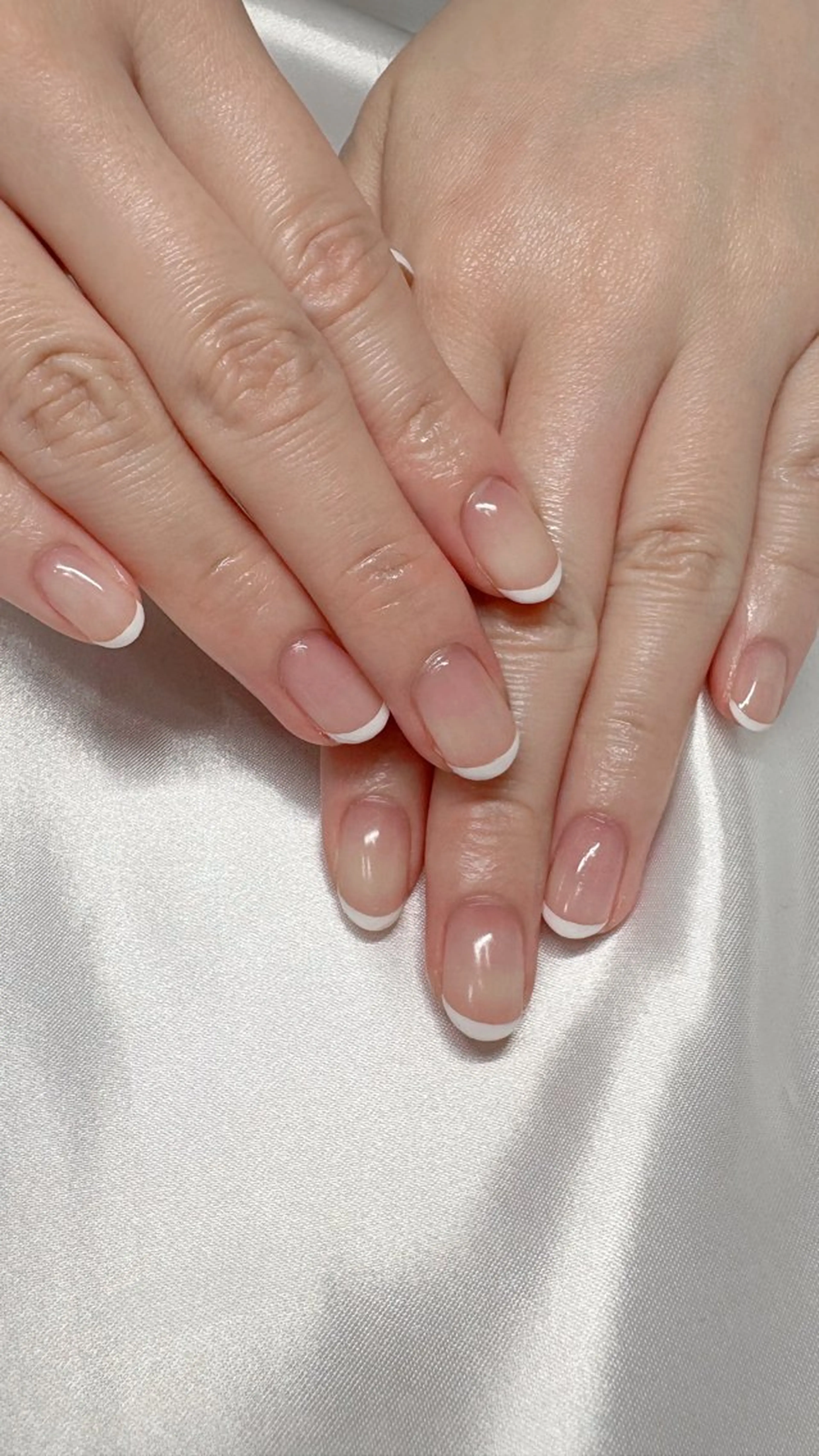 ネイル フレンチネイル ハンドネイル Private nail salon　n＋【エヌプラス】所属・大島 心花のネイルデザイン