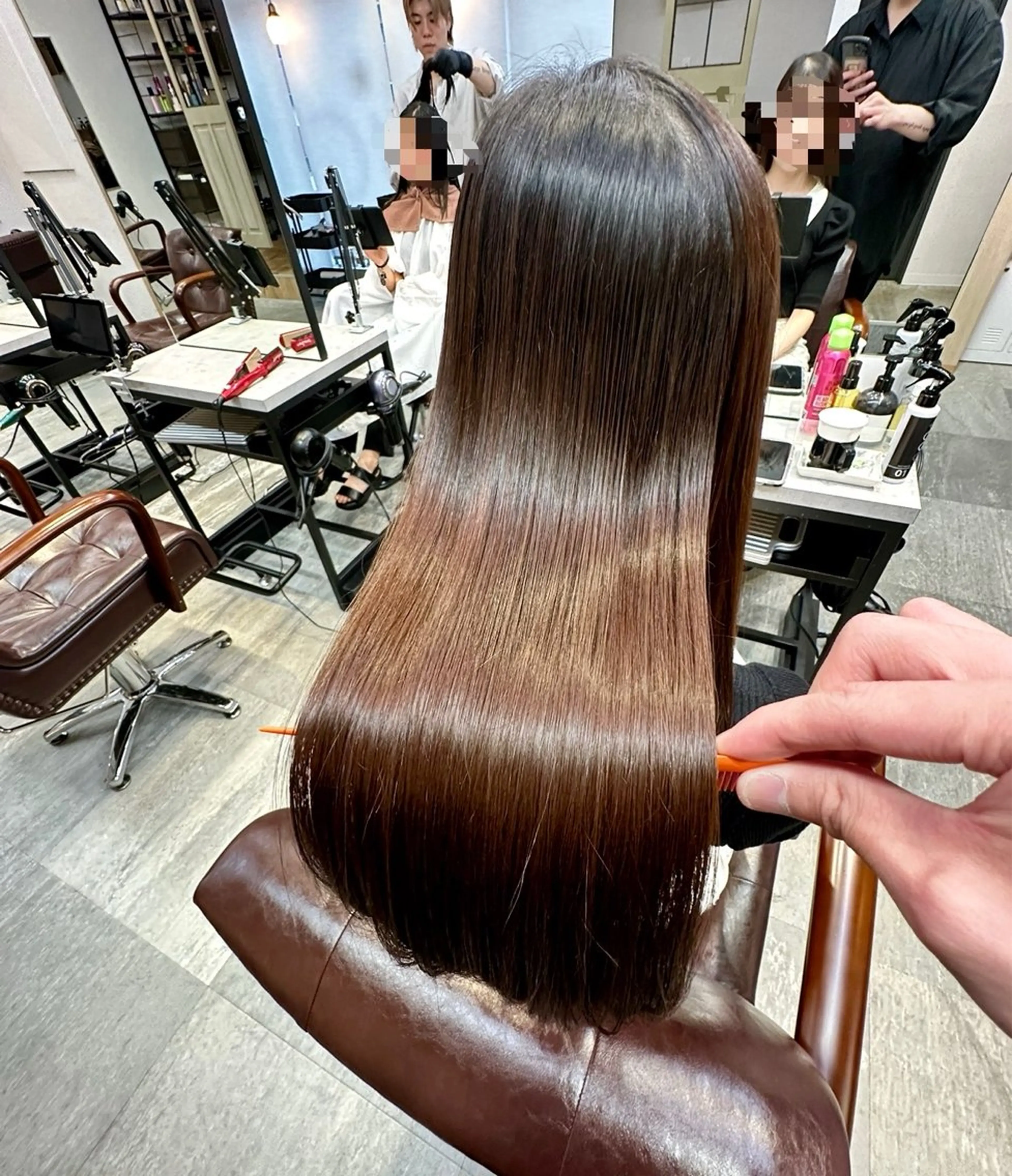 【✨平日限定/できるだけ傷めたくない方✨】カット+プレミアム縮毛矯正+トリートメント【指名料込み】 🌈の写真