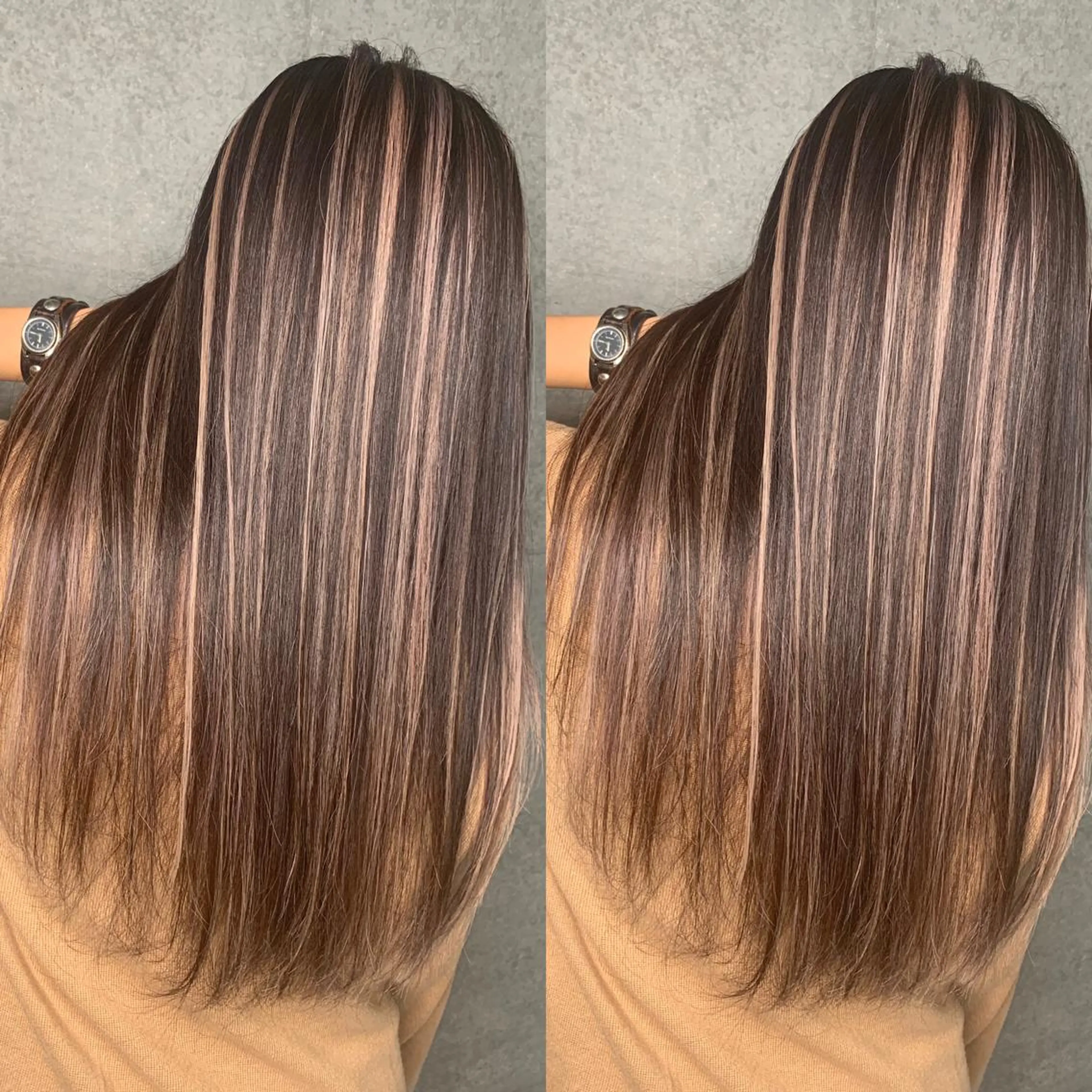 ロング カラー ハイライトカラー ハイライト Clair クレアのヘアスタイル