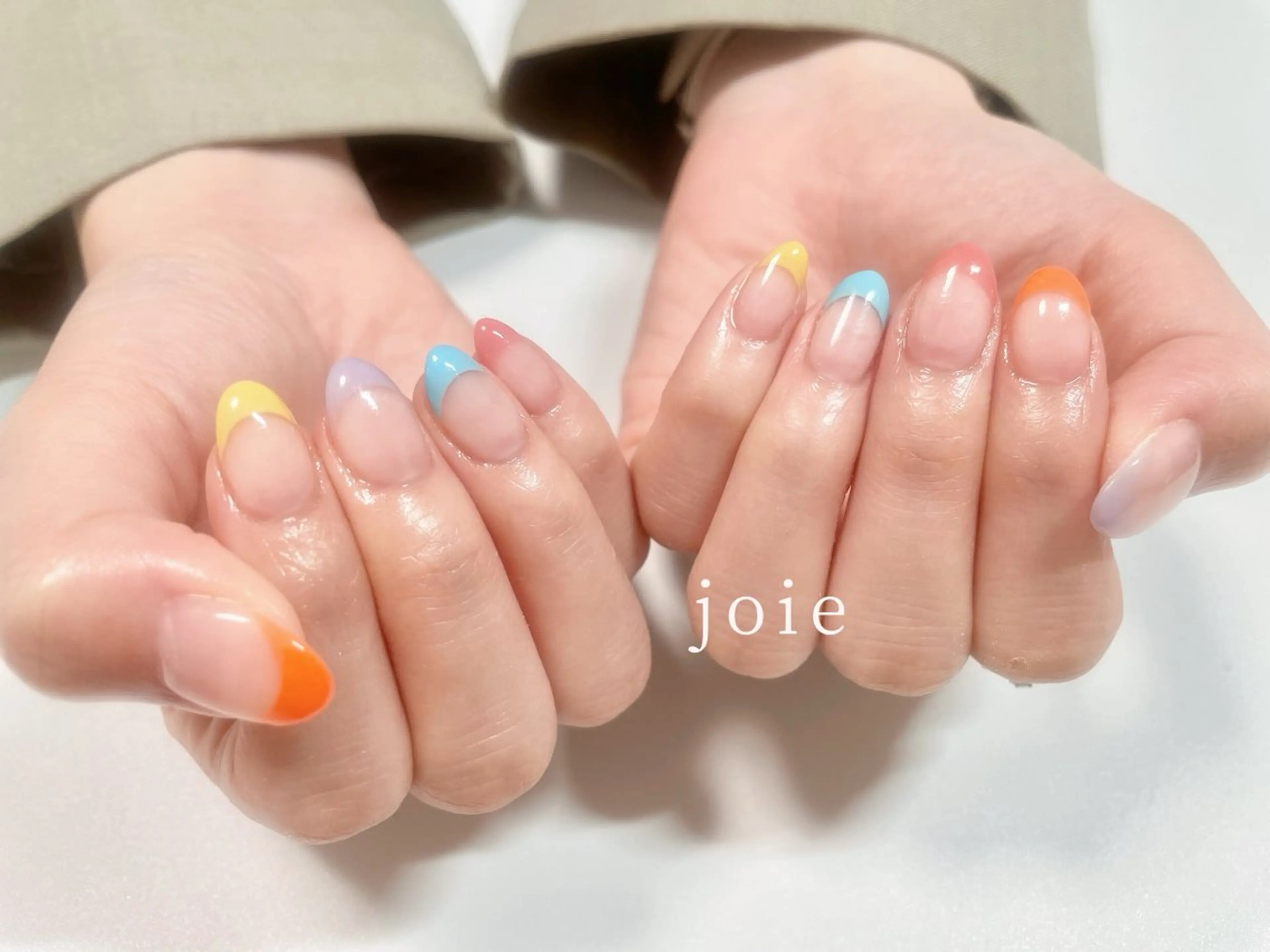 ネイル フレンチネイル オフィスネイル シンプルネイル ハンドネイル Nailist Mikuのネイルデザイン