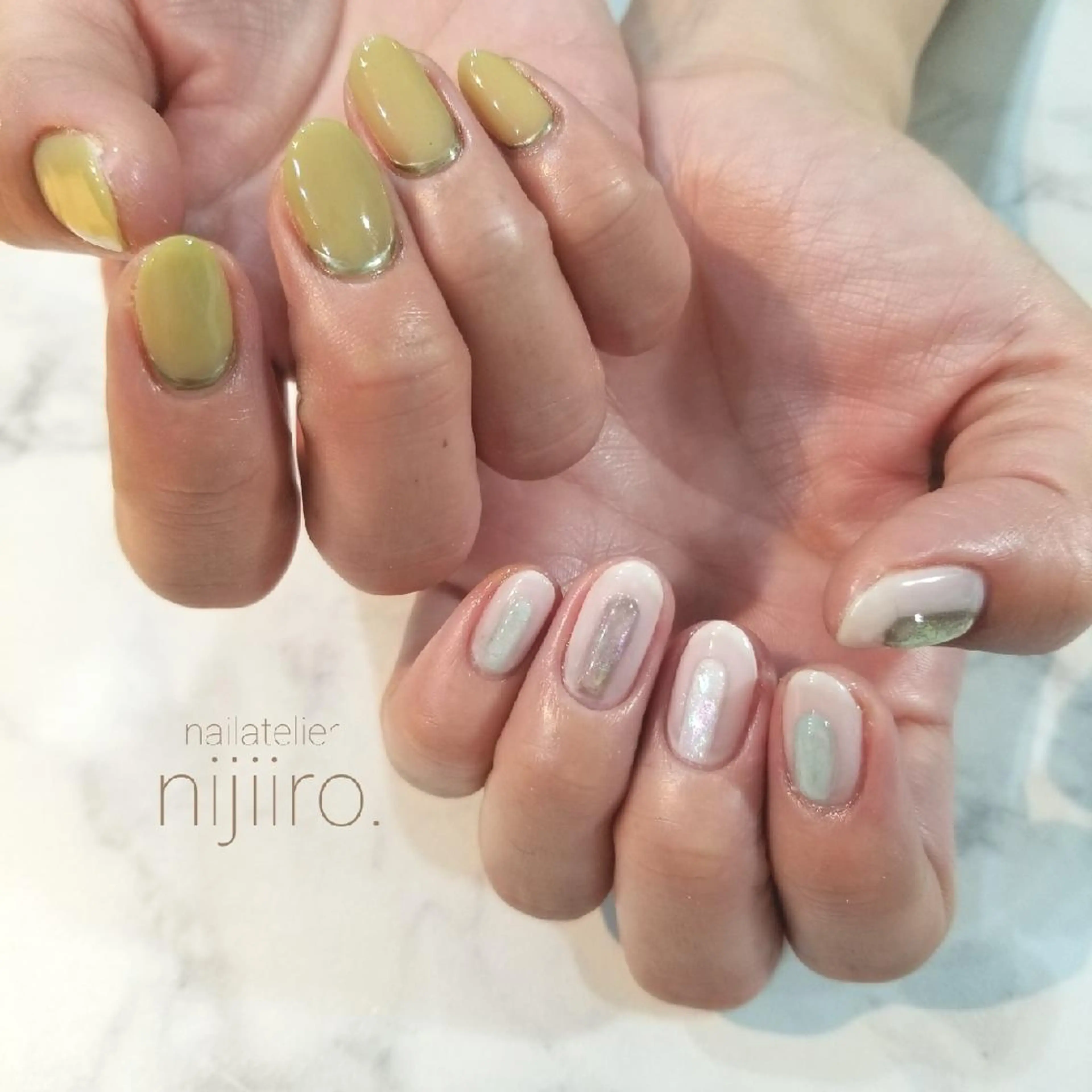 ネイル ハンドネイル nailatelier nijiiro.所属・nijiiro🌈 サトウのネイルデザイン