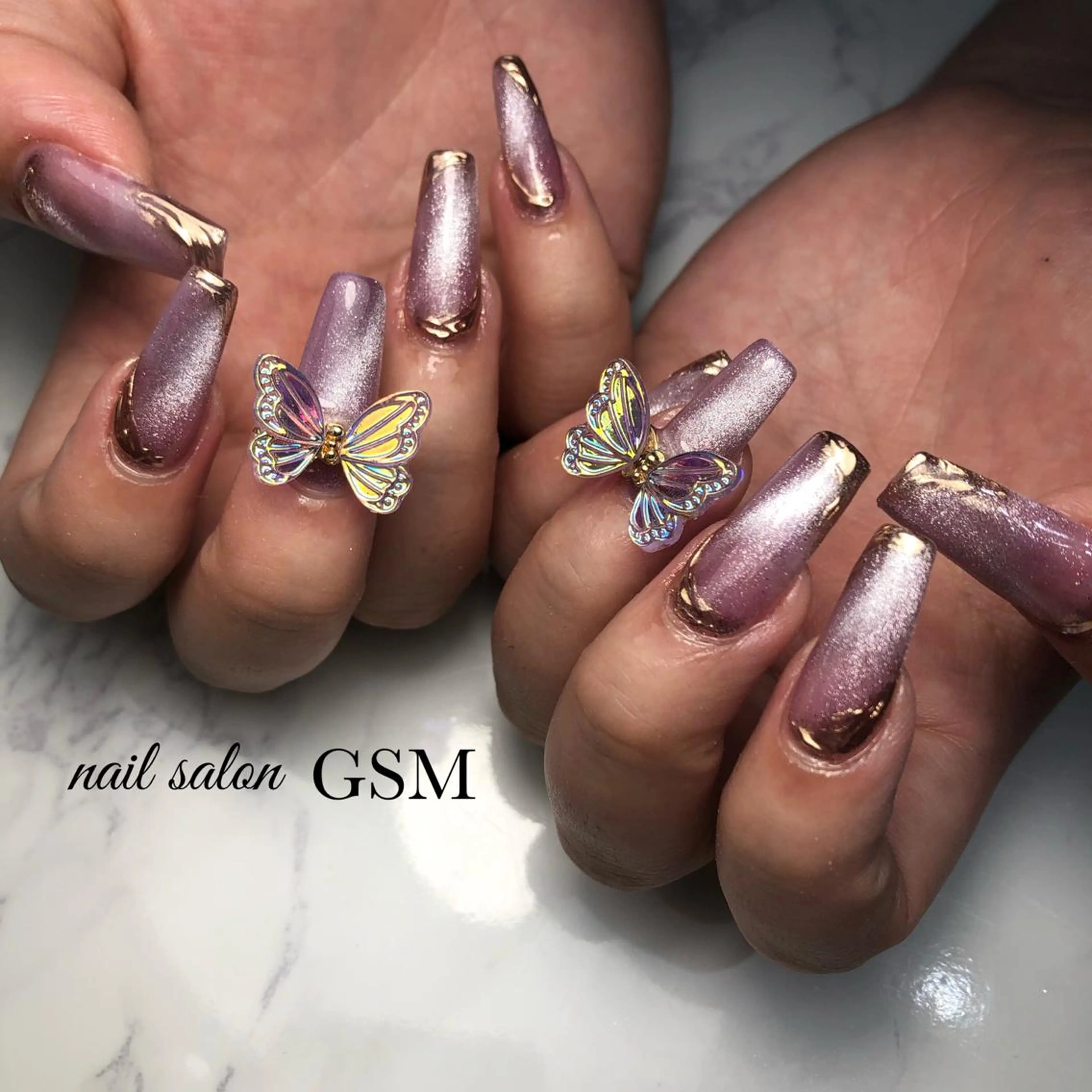 ネイル 長さ出し nail salon GSMのネイルデザイン