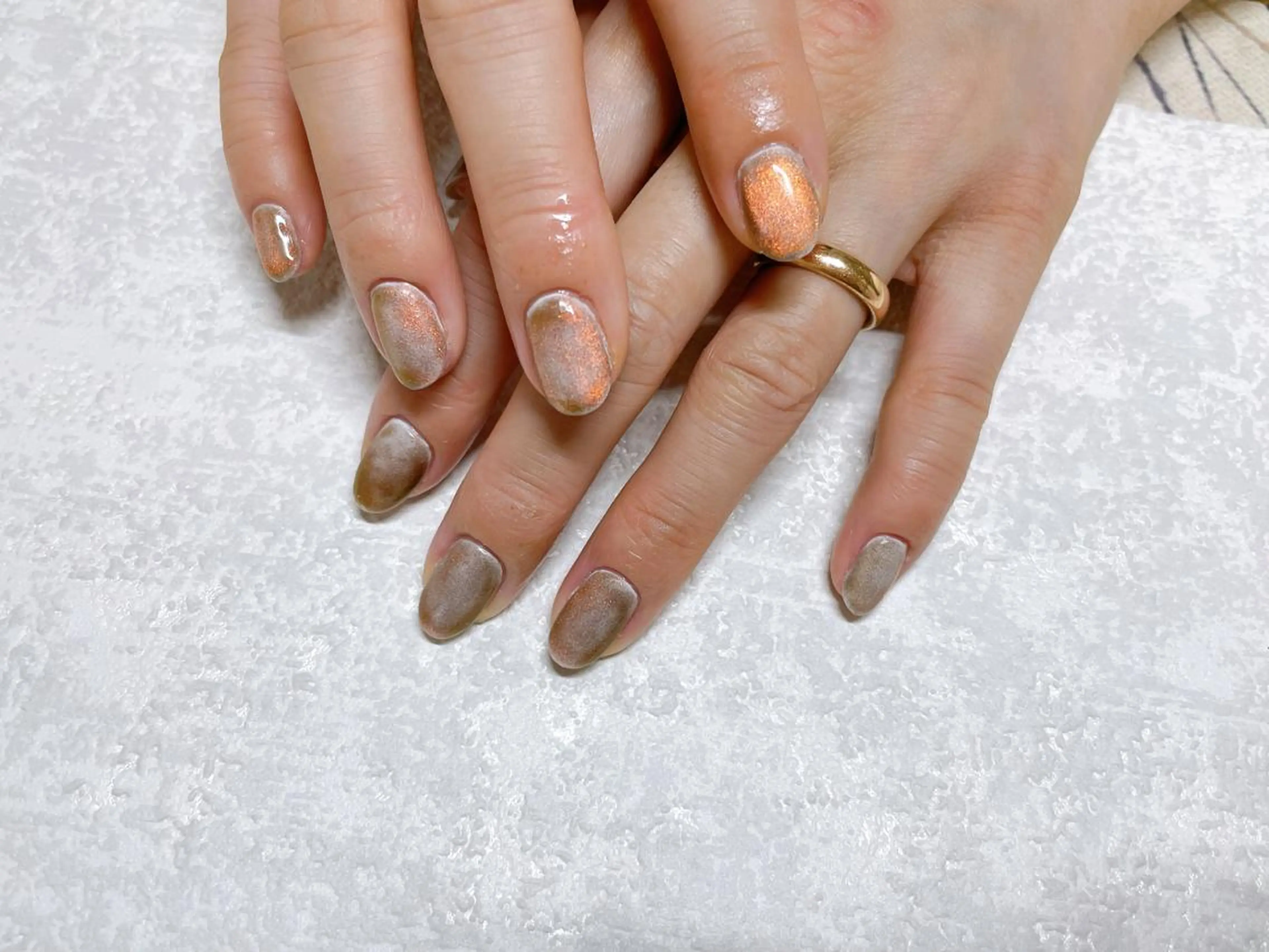 ネイル オーロラネイル フラワーネイル フットネイル フレンチネイル ジェルネイル ハンドネイル Mogu nail 二子玉川のネイルデザイン