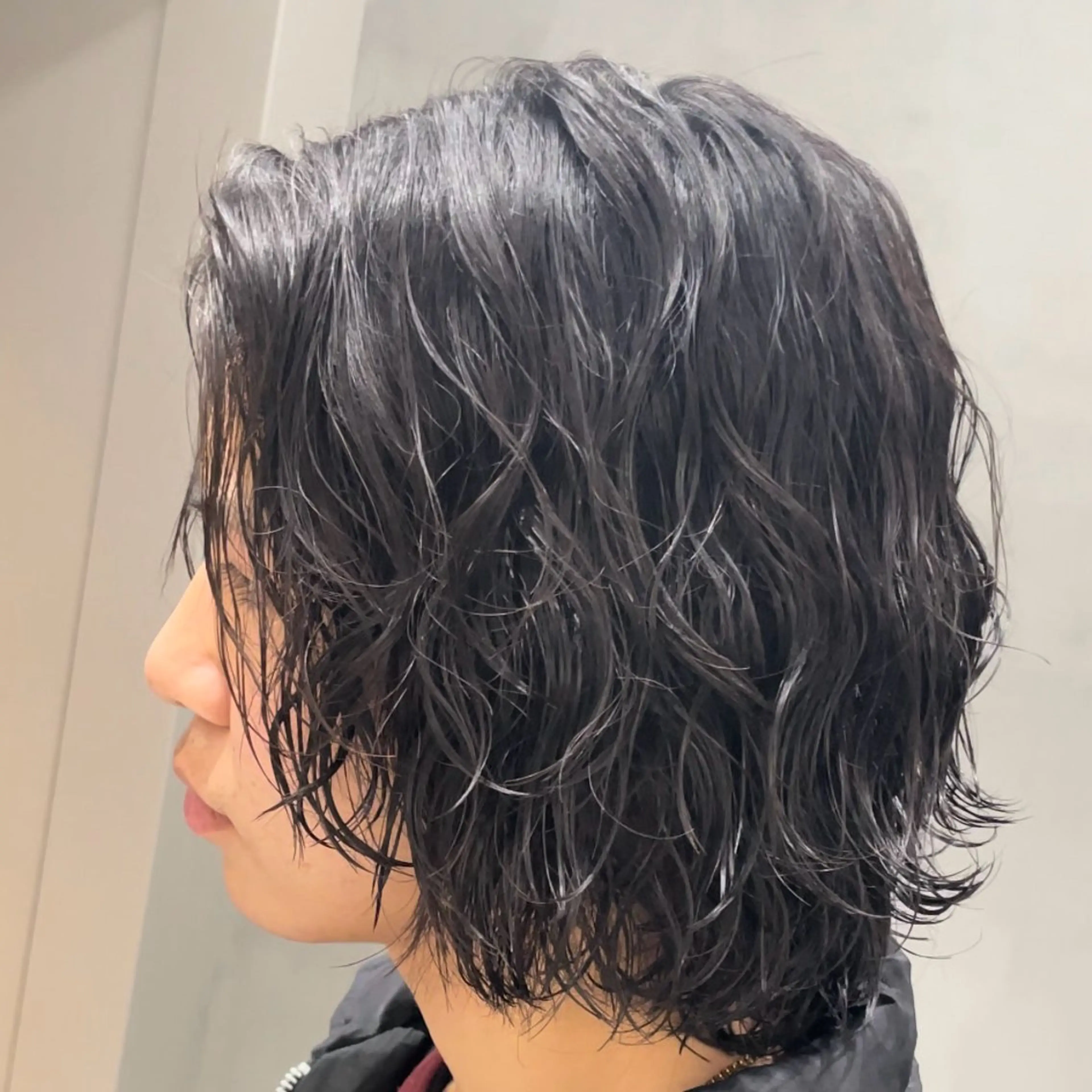 ロング パーマ ヘアアレンジ メンズ カット パーマ fifth Tokyo所属・fifth 石川 凪のヘアスタイル