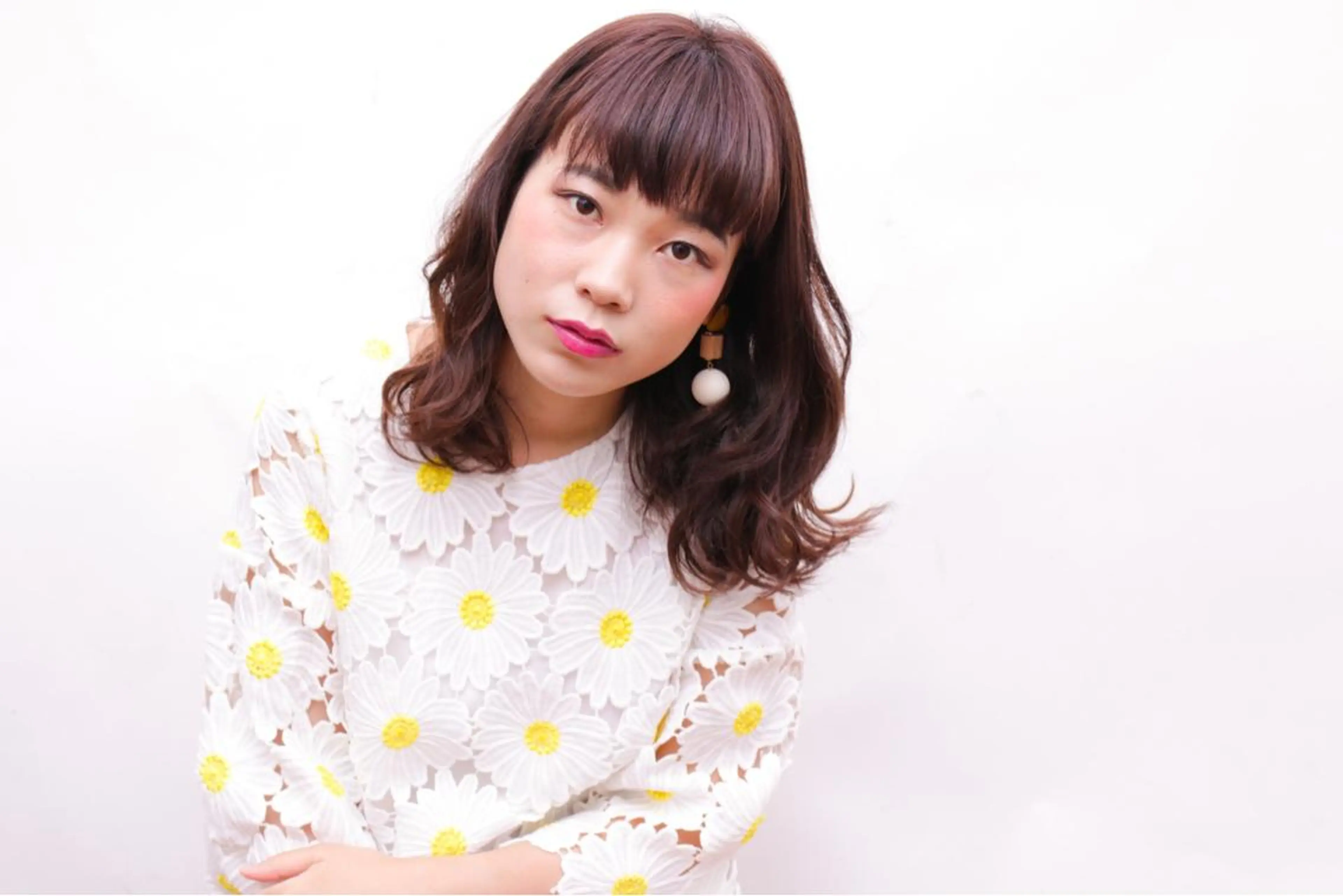 ロング 大久保 結加のヘアスタイル