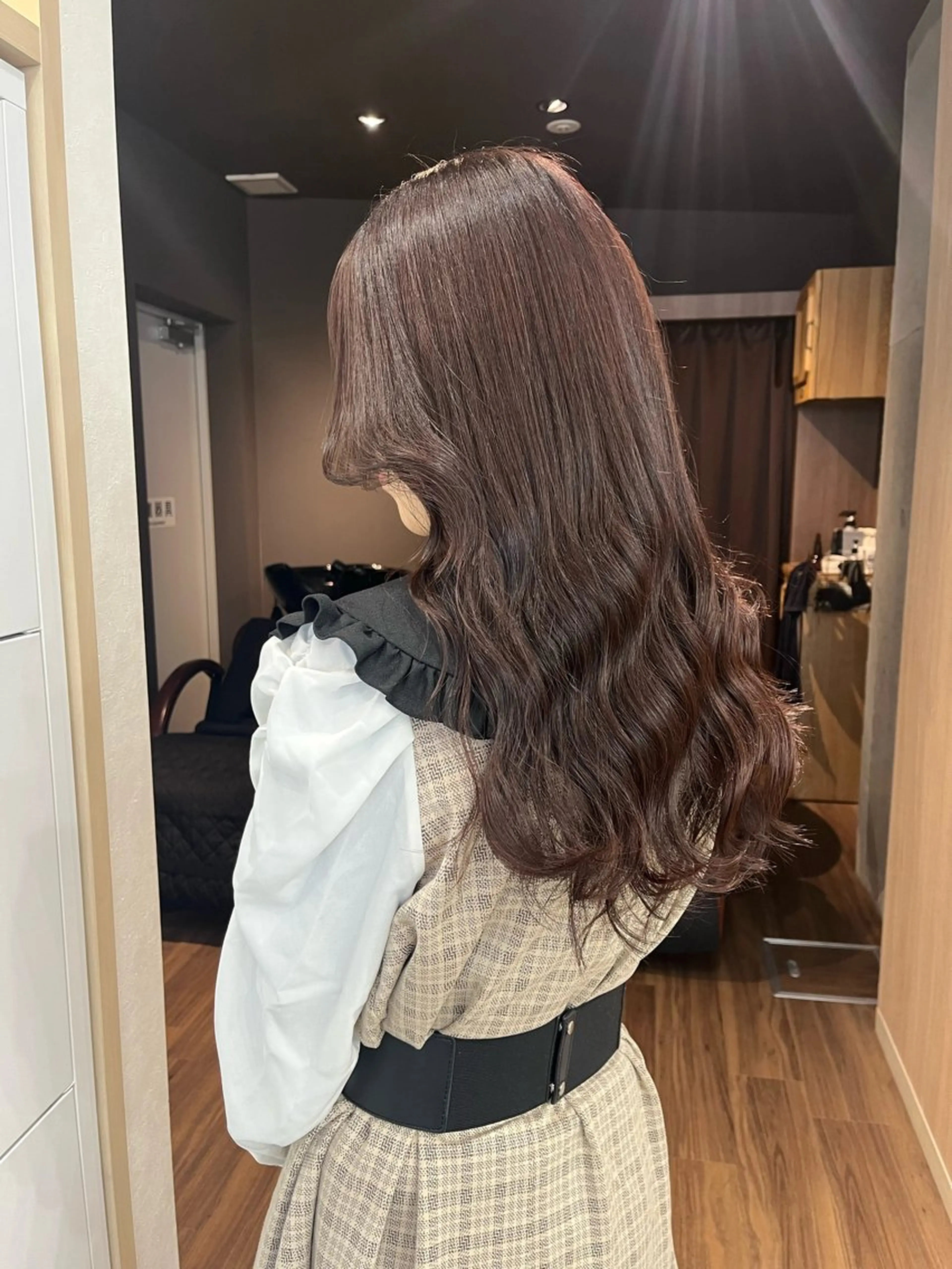 セミロング カラー ヘアカラー トリートメント 🪽髪質改善ストレー ト🤍美羽🤍のヘアスタイル