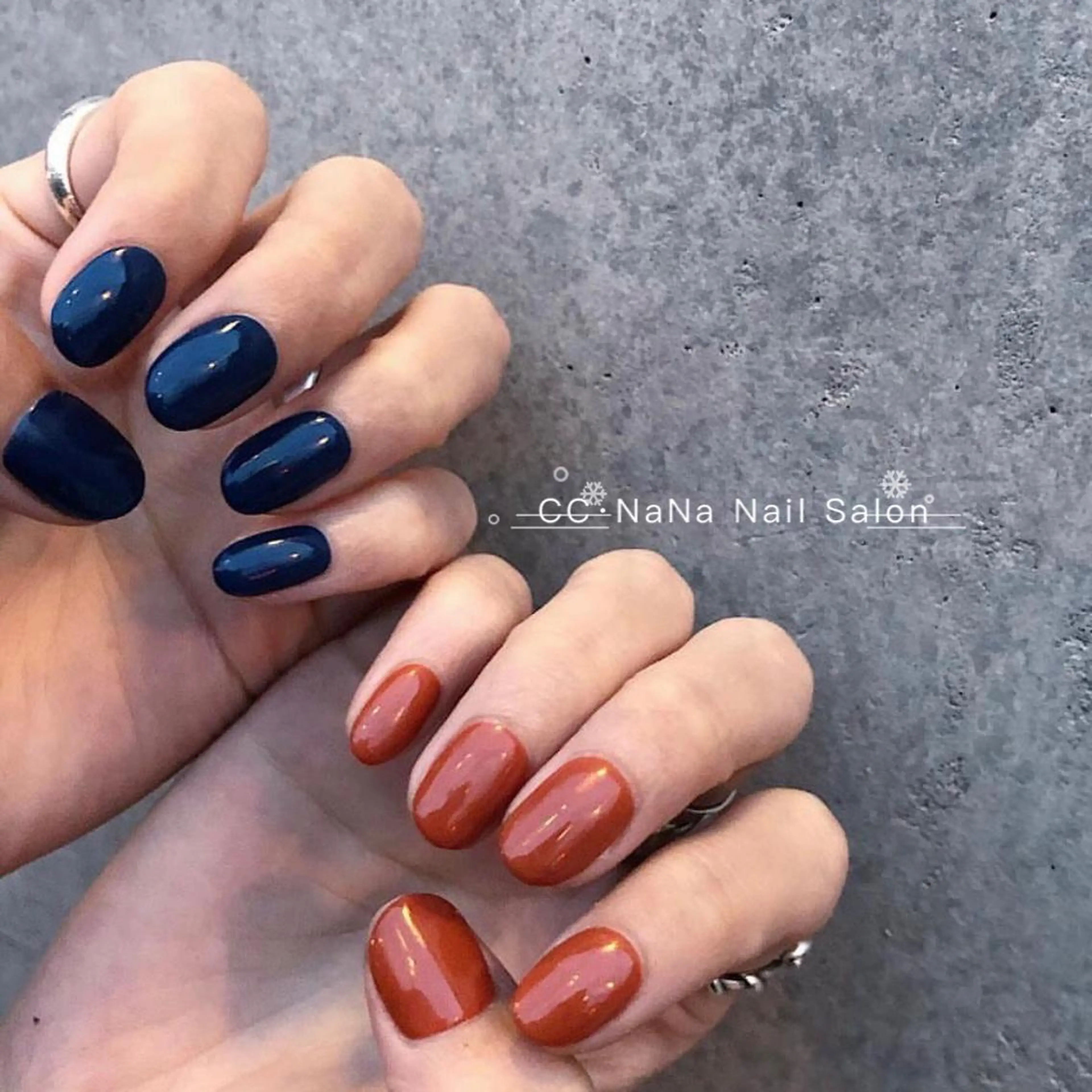 ネイル ハンドネイル CC  NaNa ワンホンネイル🌙Nのネイルデザイン