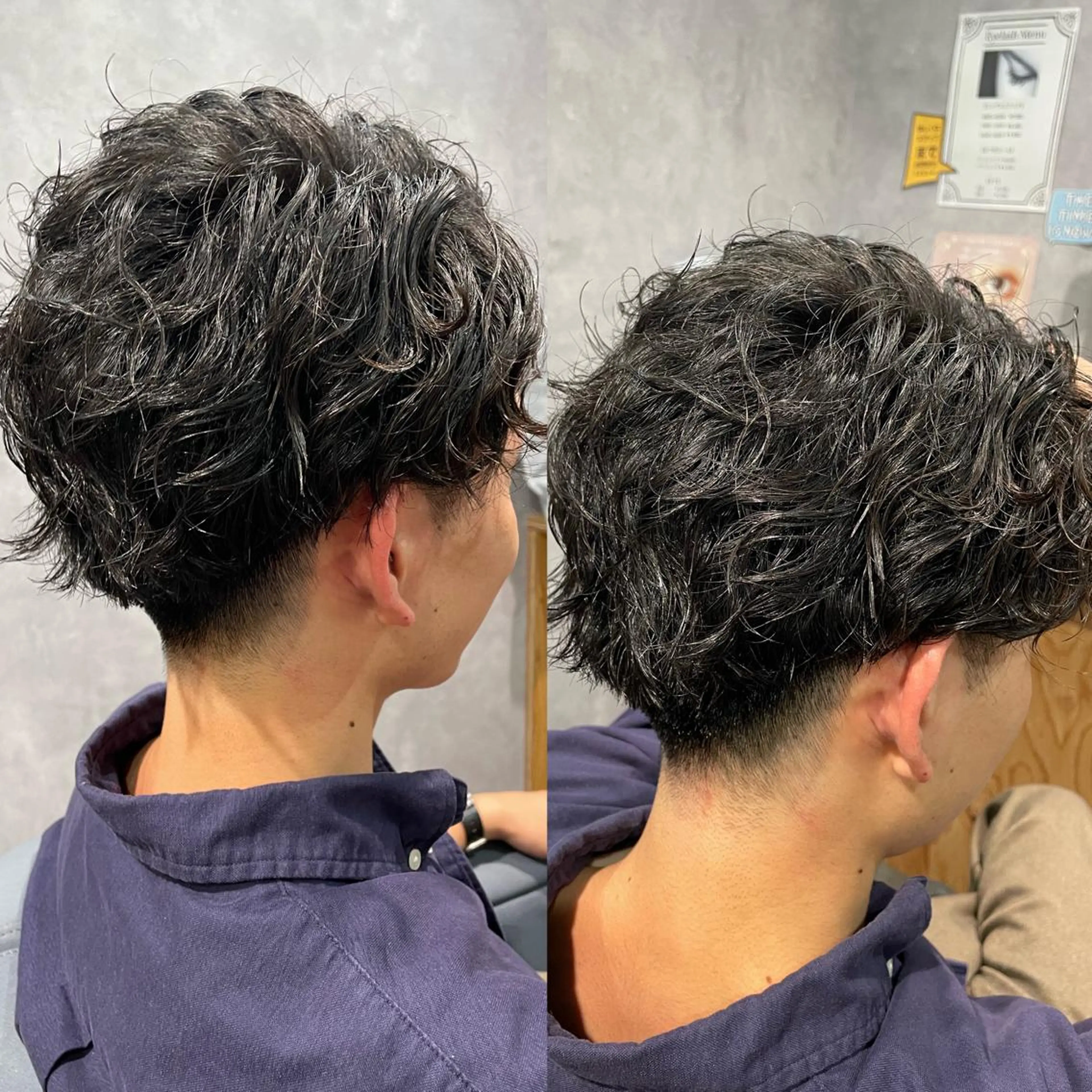 ショート パーマ メンズ 黒岩 梨沙のヘアスタイル