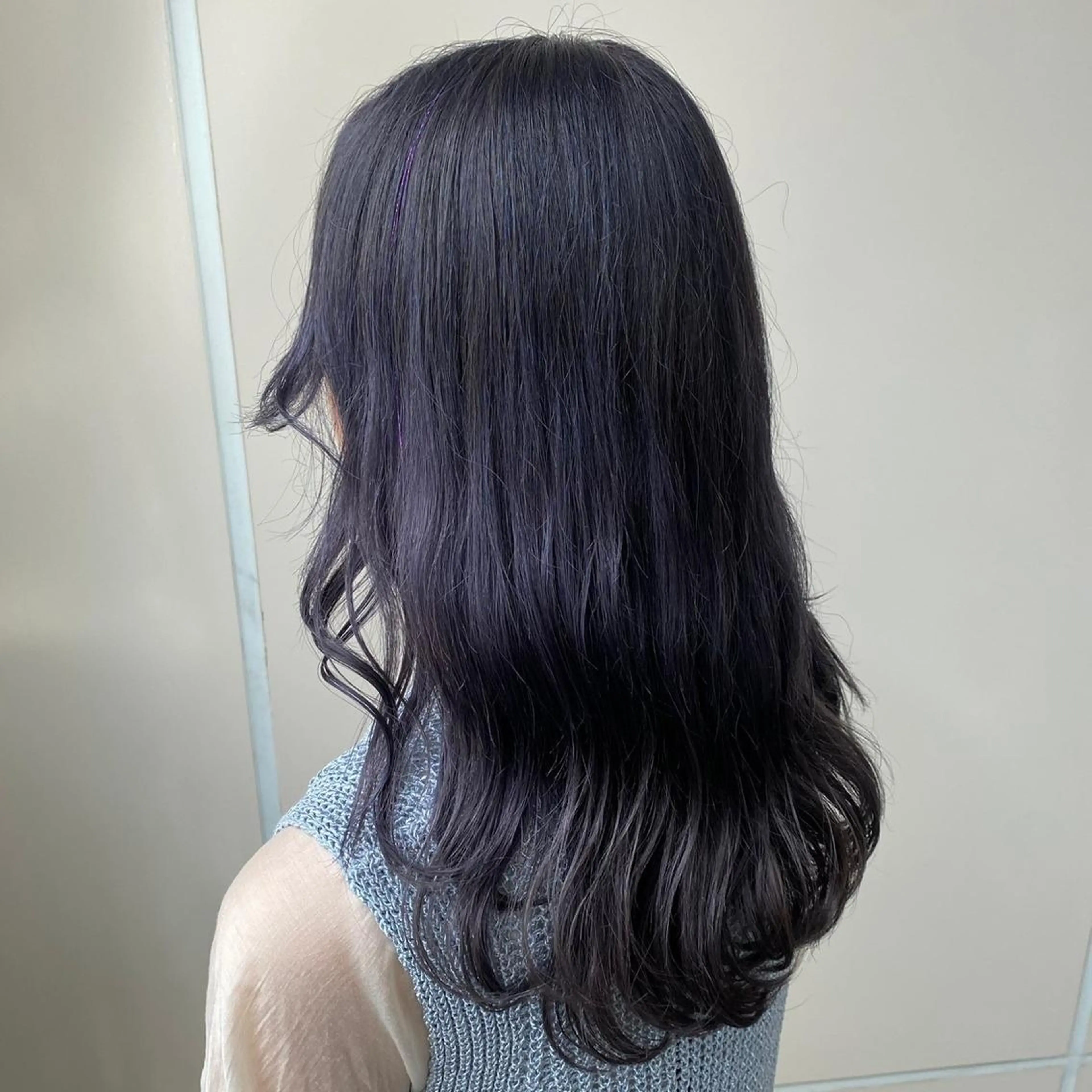 ロング カラー 羽エクステ/シール エクステ/横浜駅5分のヘアスタイル