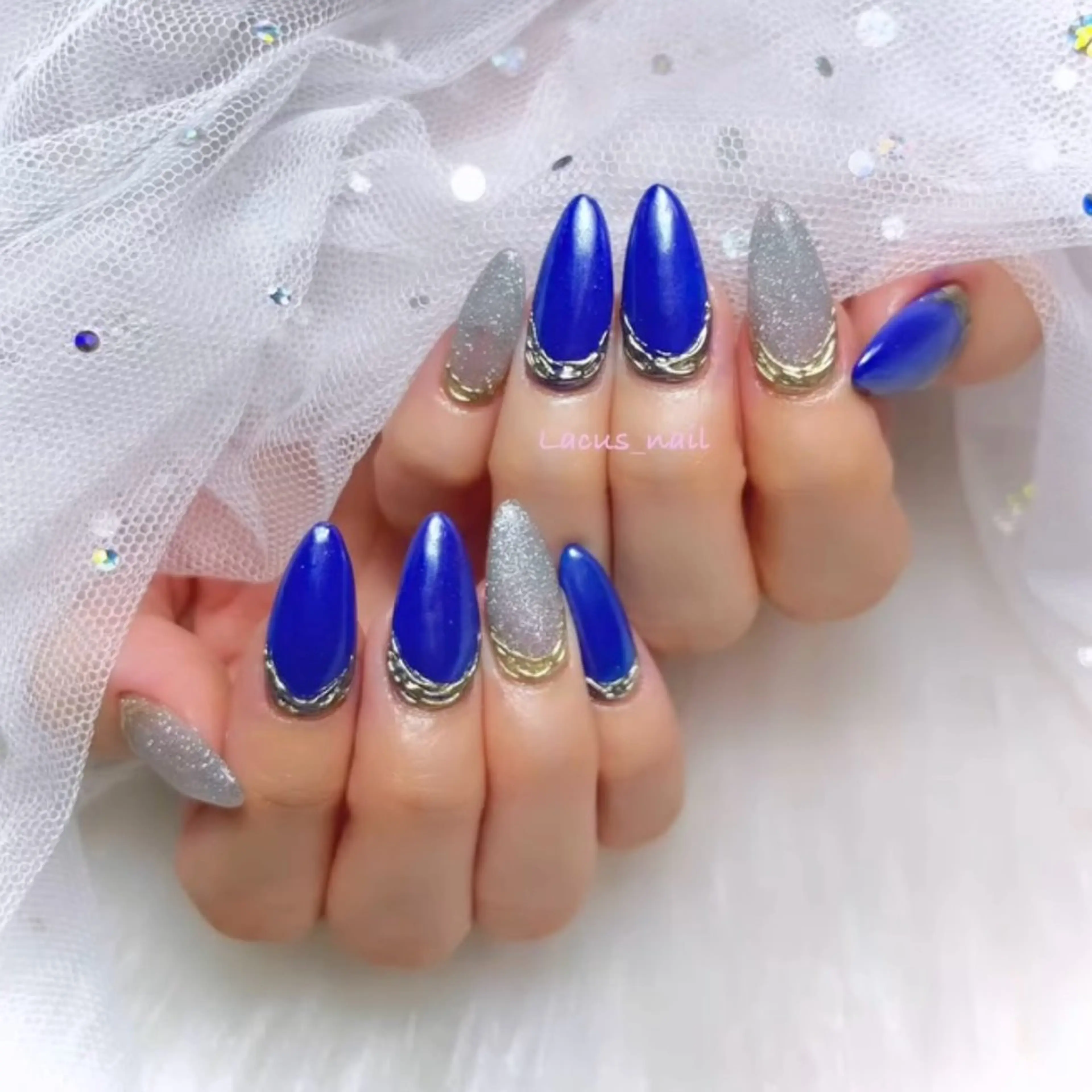 ネイル アートネイル スカルプネイル Nail Salon Lacusのネイルデザイン