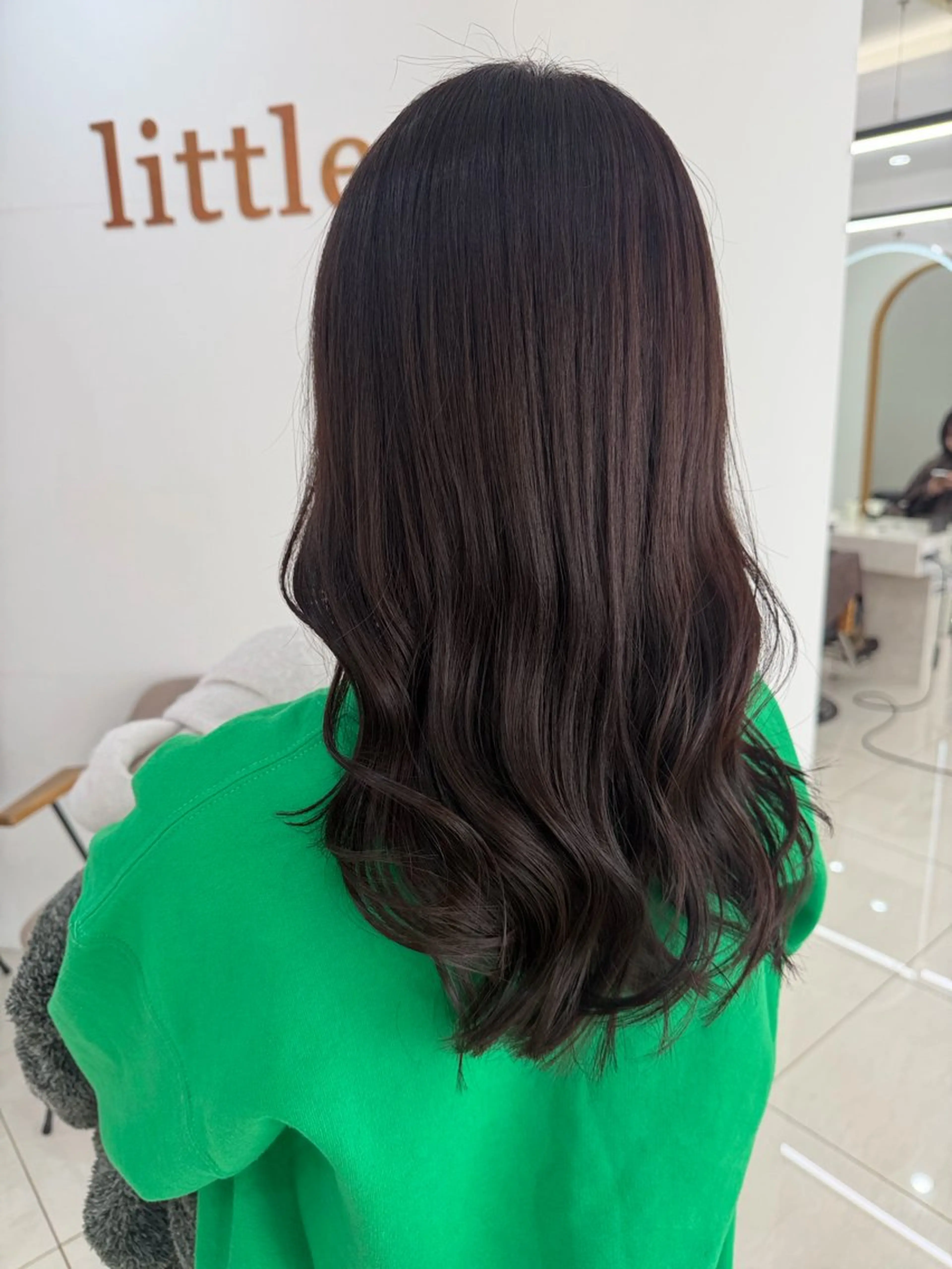 ロング カラー ブラウンカラー ピンクカラー ピンクブラウン カット ヘアカラー トリートメント 似合わせカット/ すずきたつやのヘアスタイル