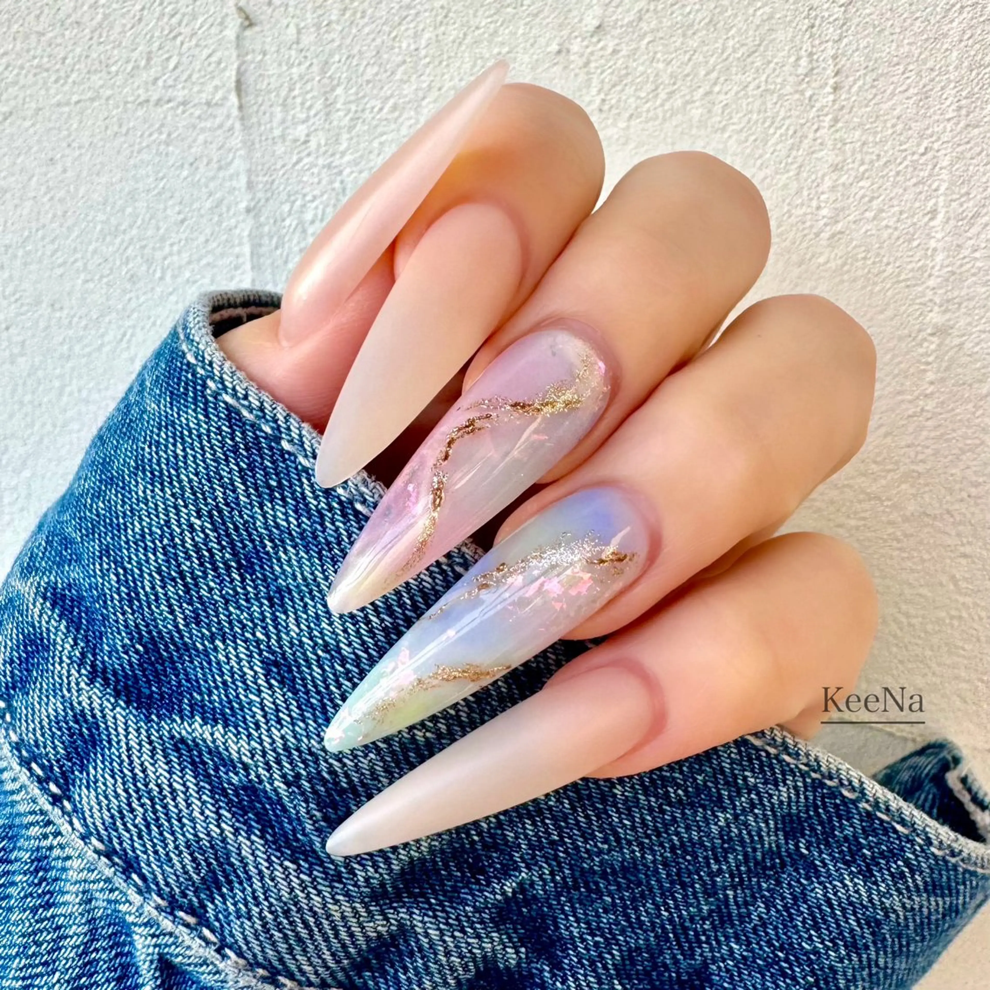 ネイル ロングネイル スカルプネイル KeeNa キーナのネイルデザイン