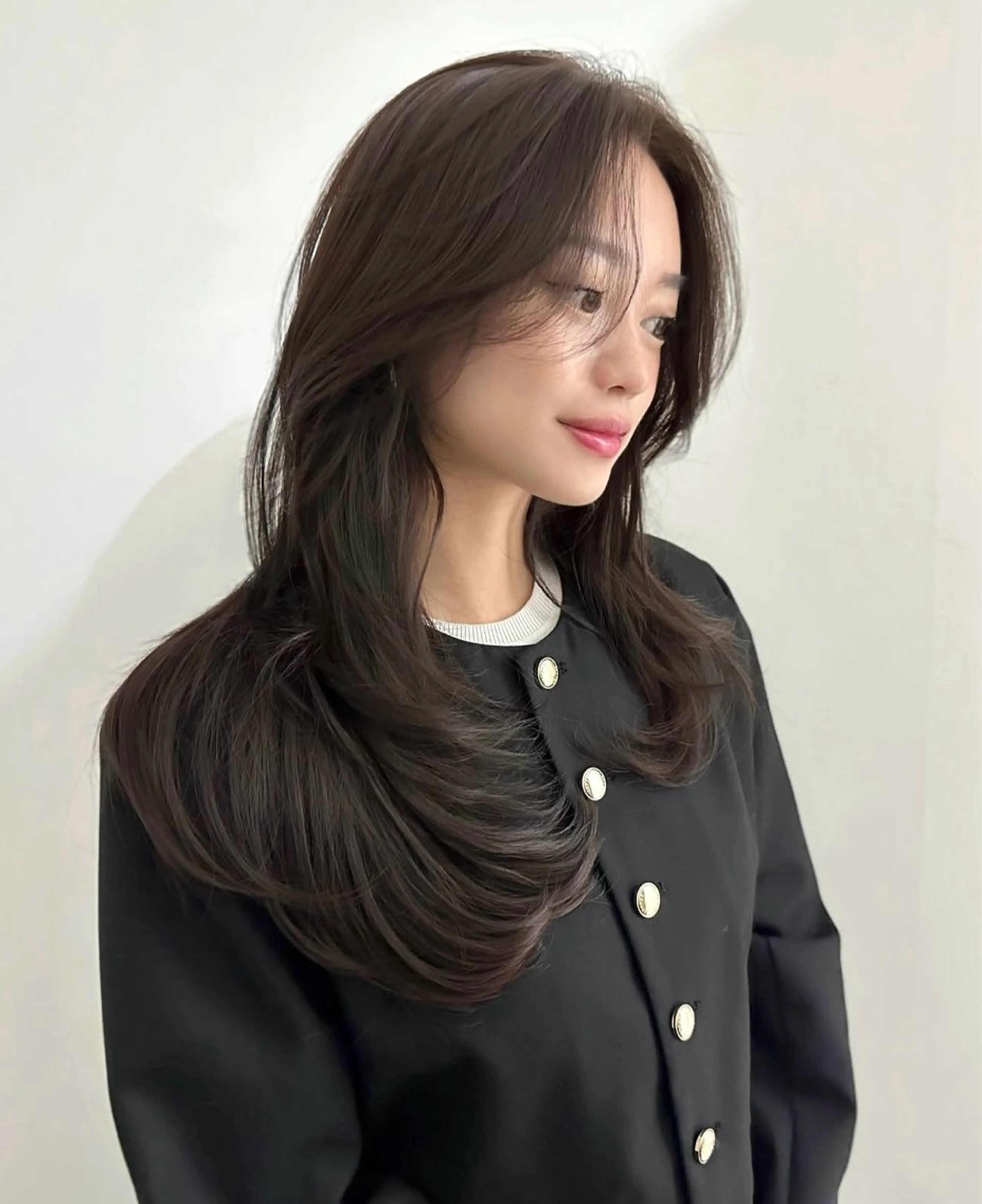 ロング 中嶋蓮 透明感カラー韓国ヘアのヘアスタイル