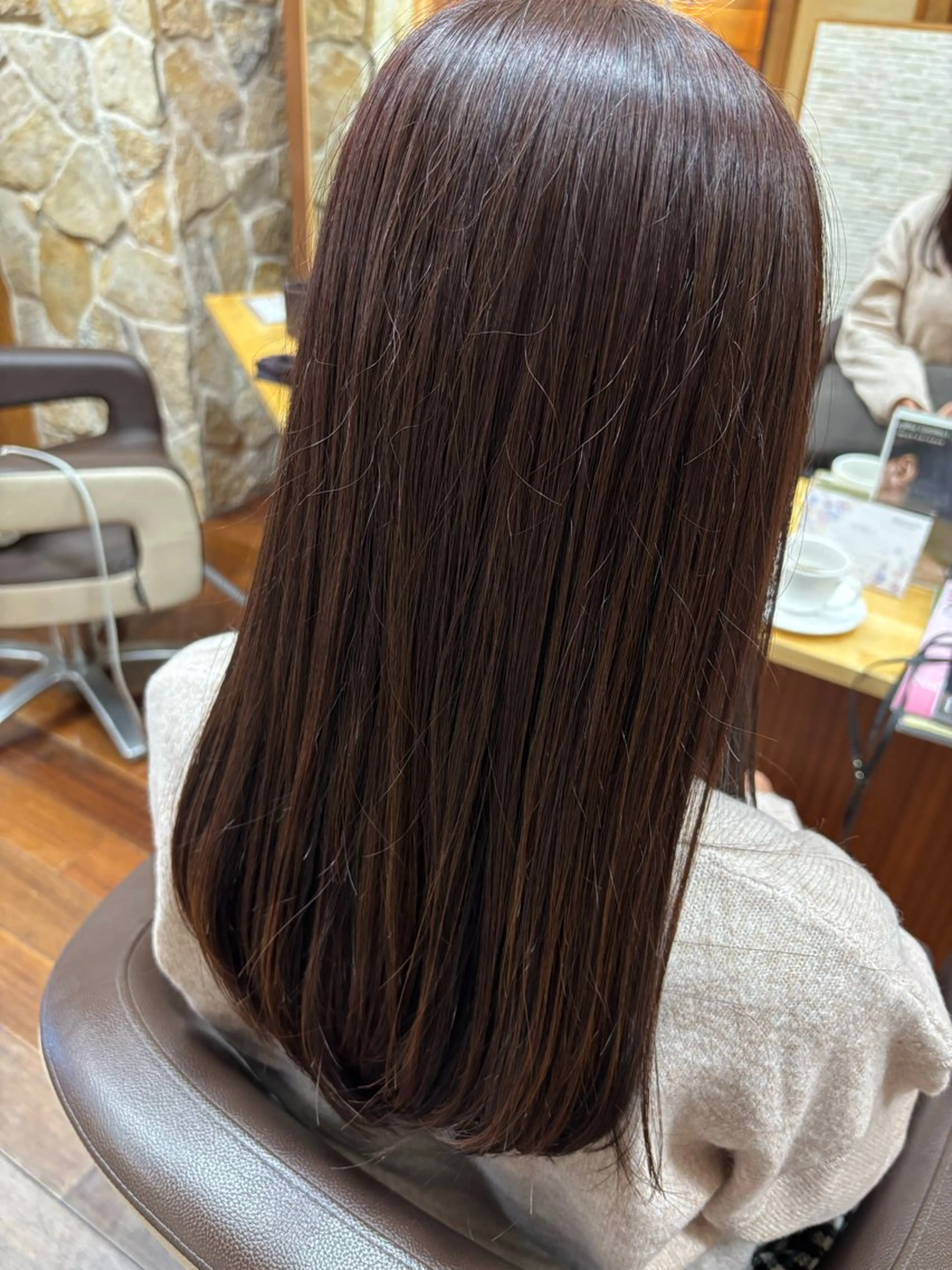 セミロング カット ヘアカラー トリートメント よしかわ あいか/京都美容室のヘアスタイル