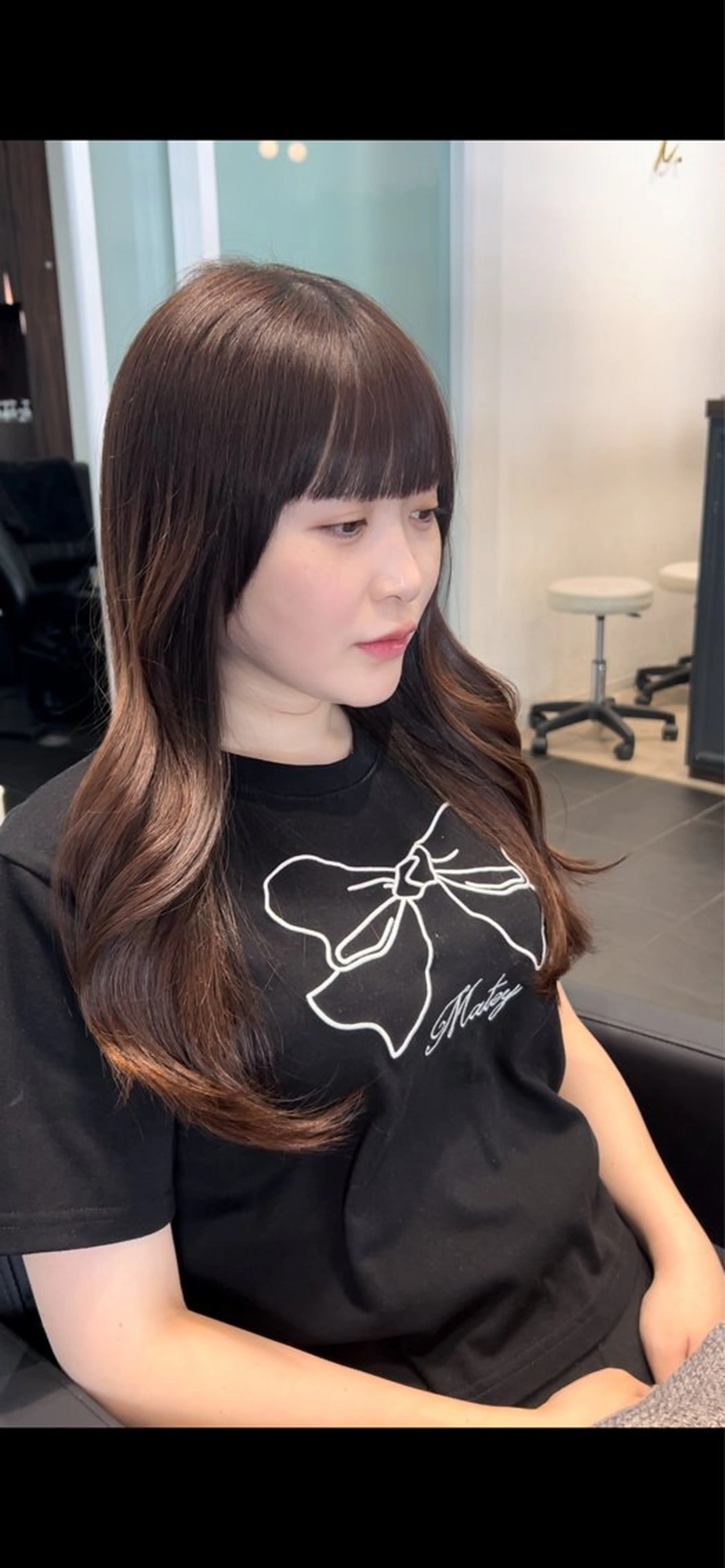 ロング 似合わせ前髪／ 小顔カット🎀そうのヘアスタイル