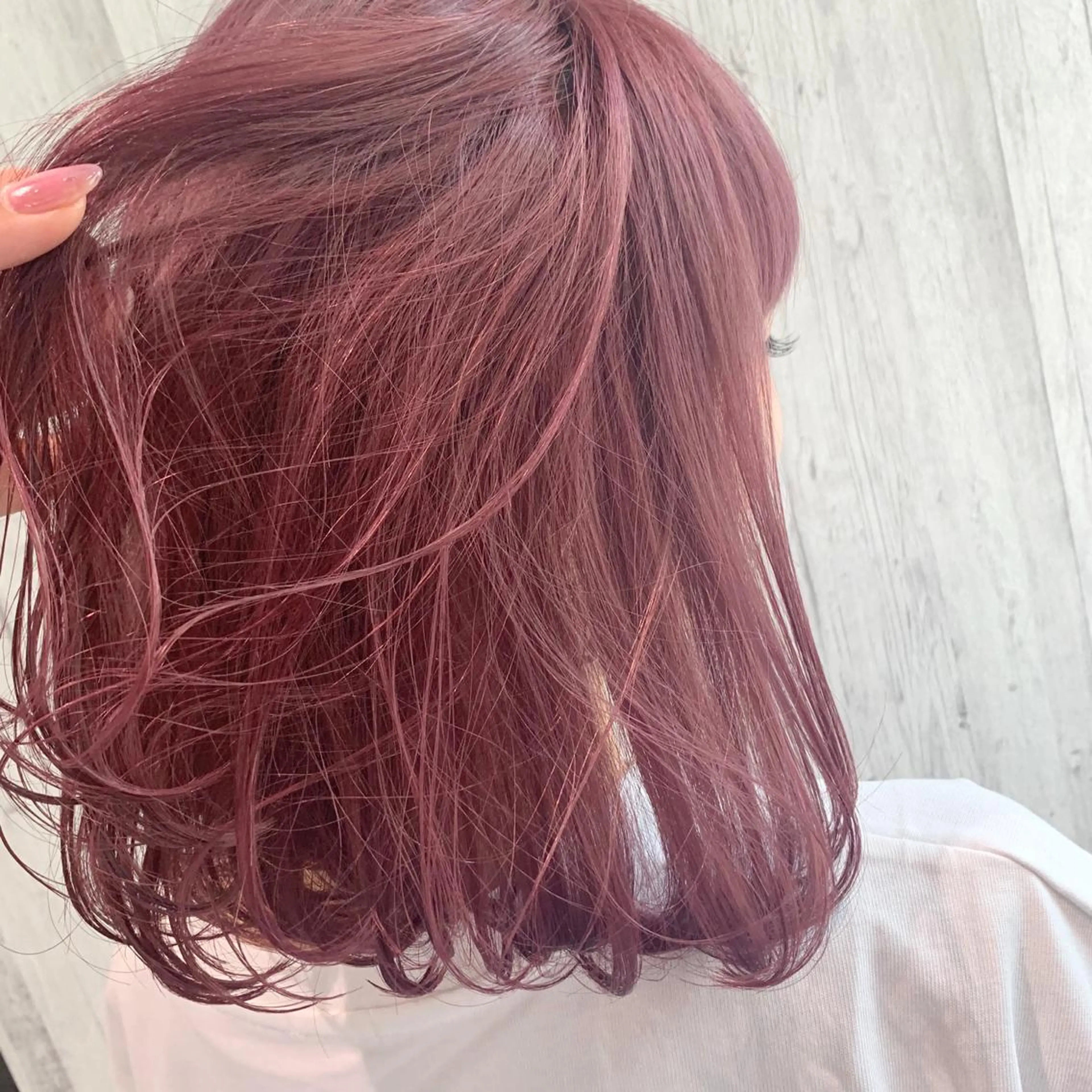 ミディアム カラー ヘアアレンジ ラベンダーカラー ピンクカラー ピンクラベンダー 髪質改善 トリートメント 新宿color🐝 AYAKA🌈💖のヘアスタイル