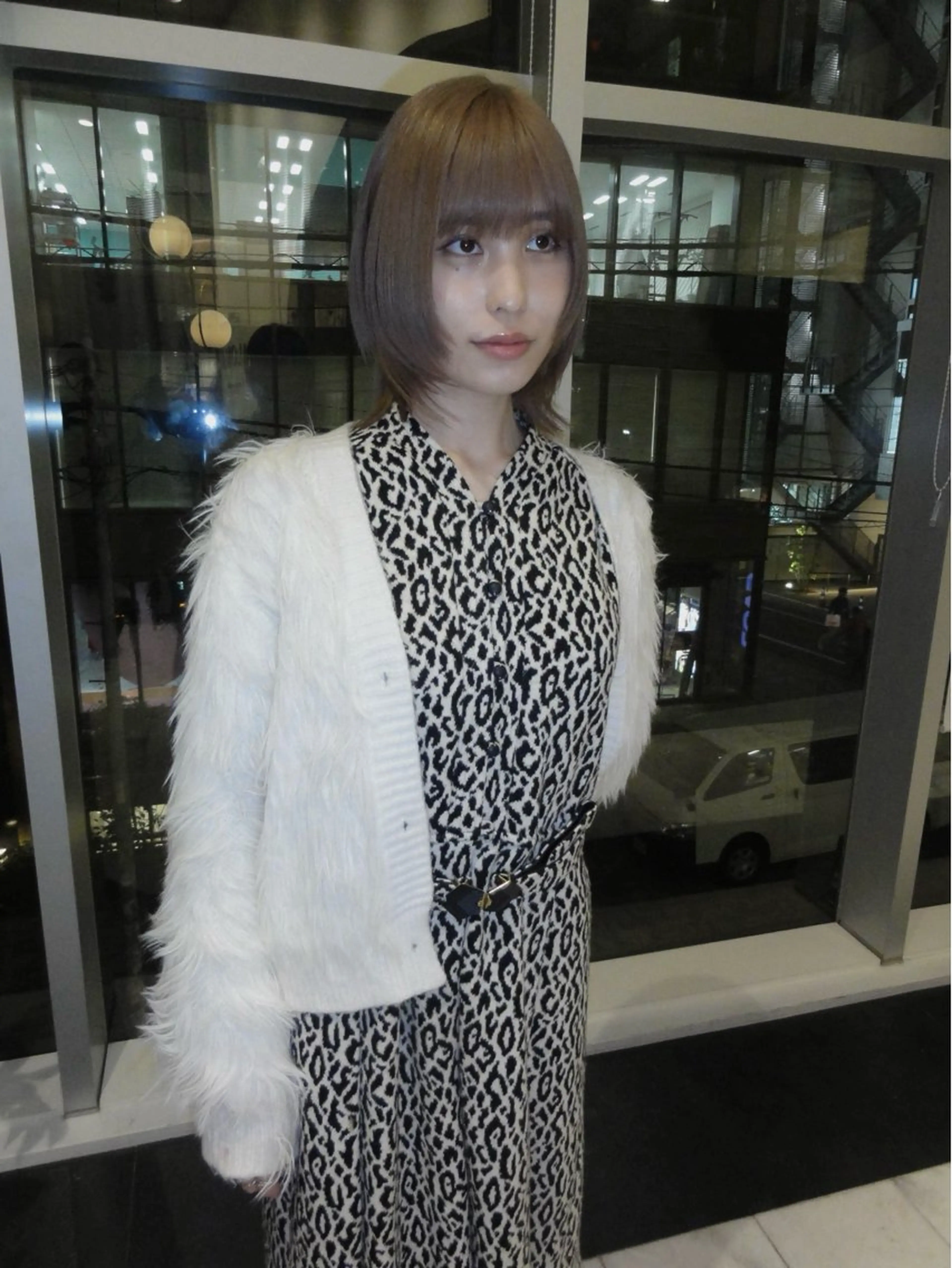 ミディアム カラー カット ヘアカラー トリートメント SALOWIN所属・ブリーチ✨ ボブ🪢レイヤーのヘアスタイル