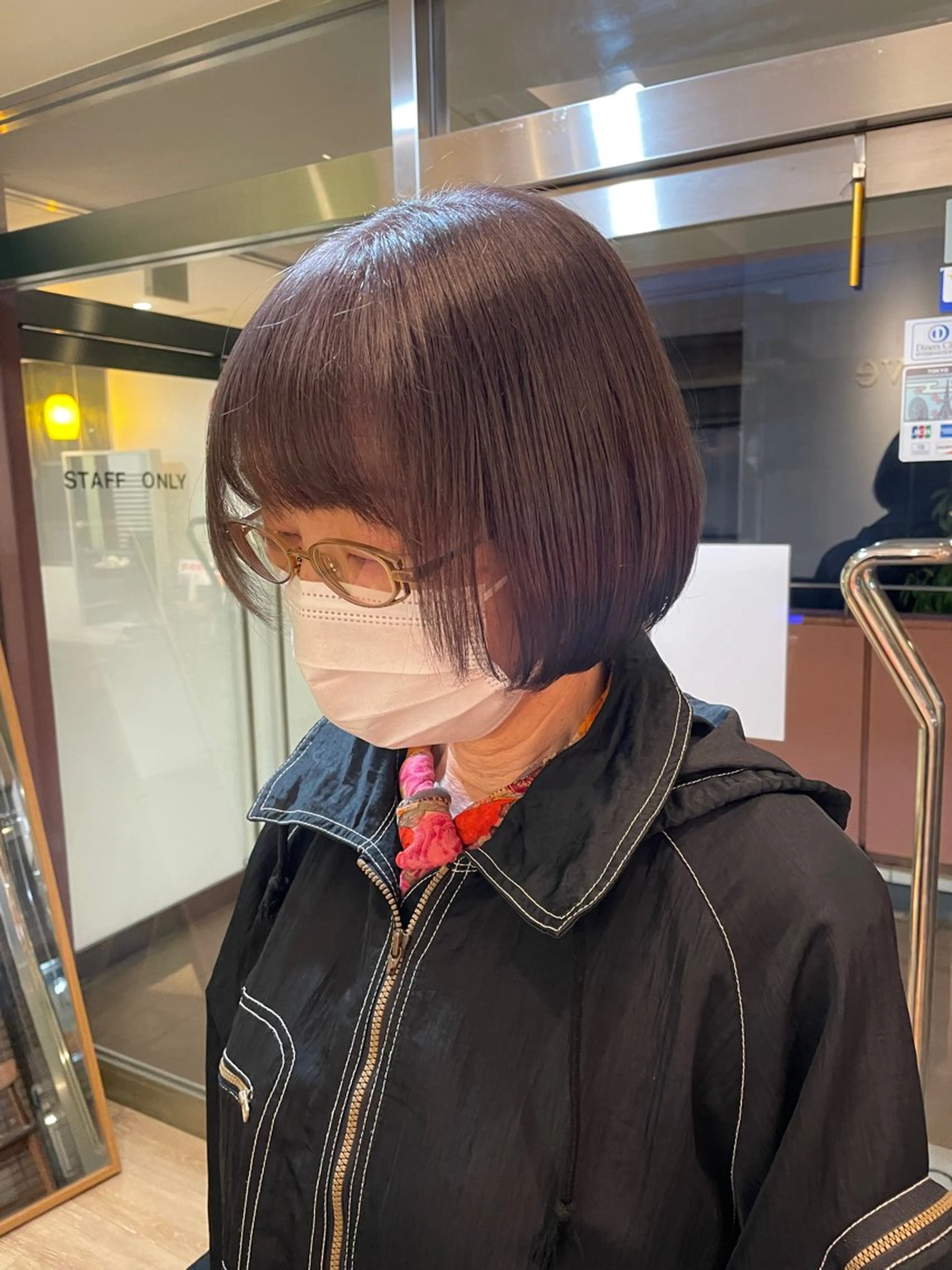 ミディアム カラー カット ヘアカラー トリートメント 表参道/髪質改善・ 透明感 colorのヘアスタイル