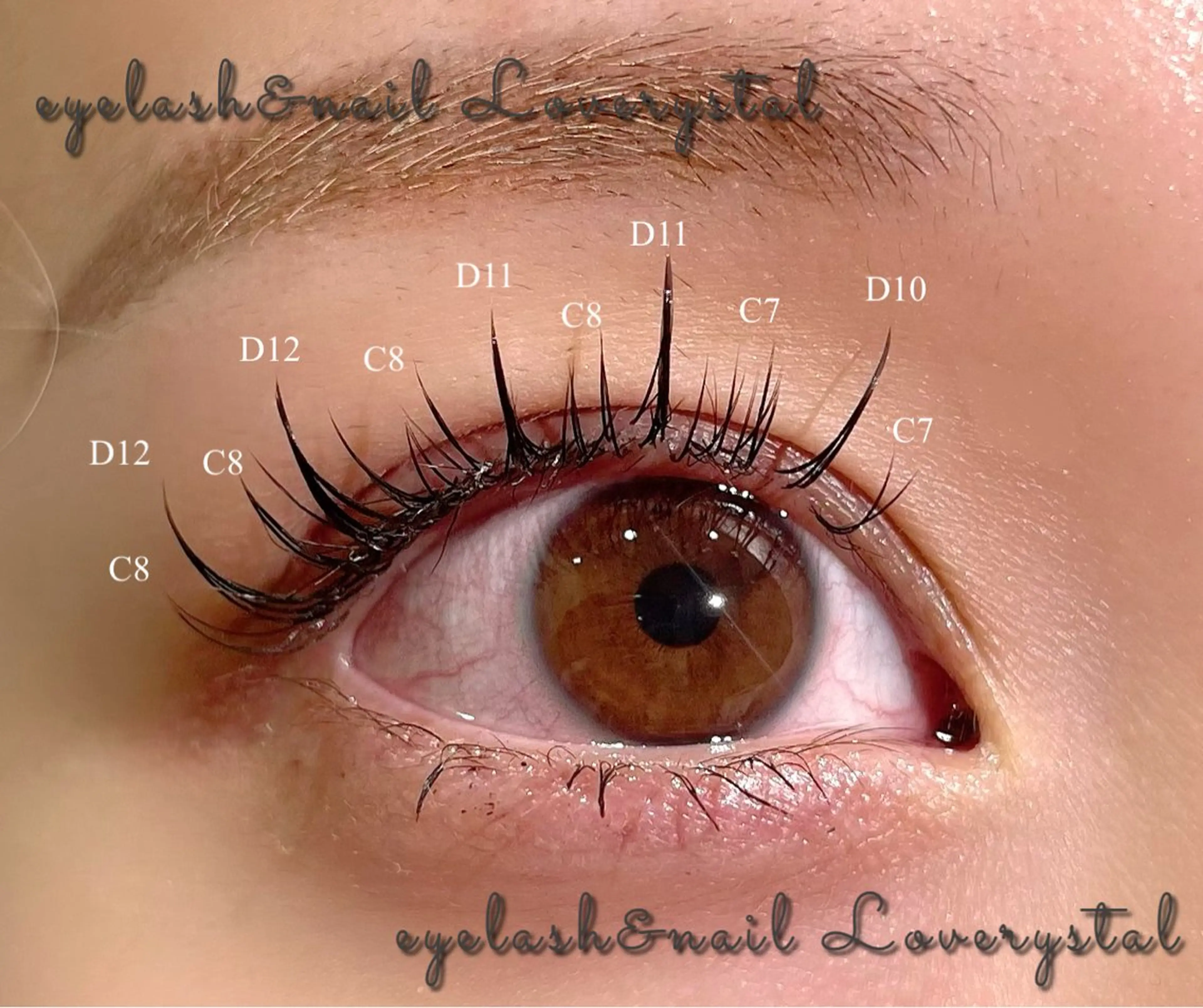 マツエク・マツパ Loverystal アイミのマツエク・マツパデザイン