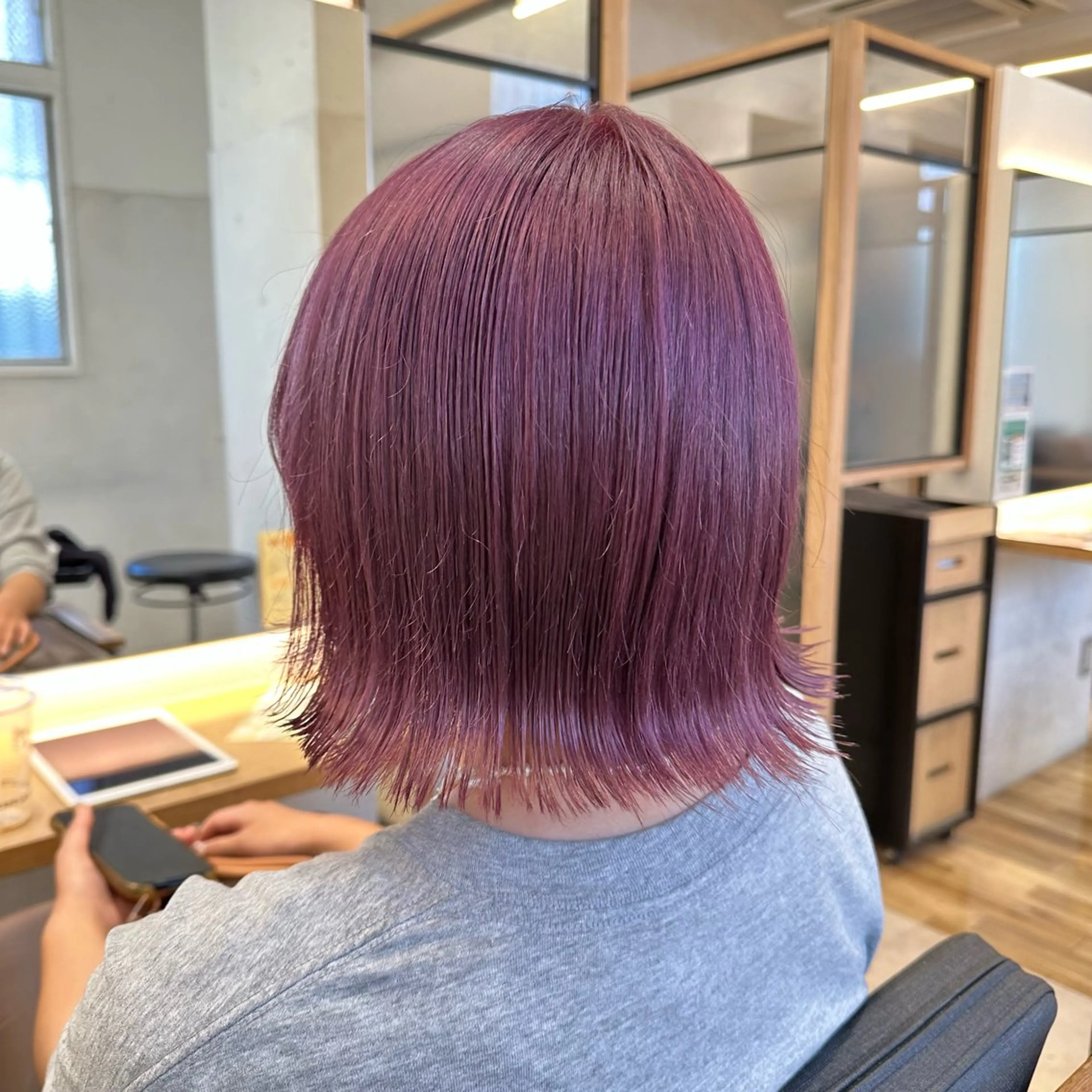 ショート カラー ベージュカラー ラベンダーカラー ラベンダーピンク ピンクカラー ヘアカラー Nao 【EIGHT札幌】のヘアスタイル