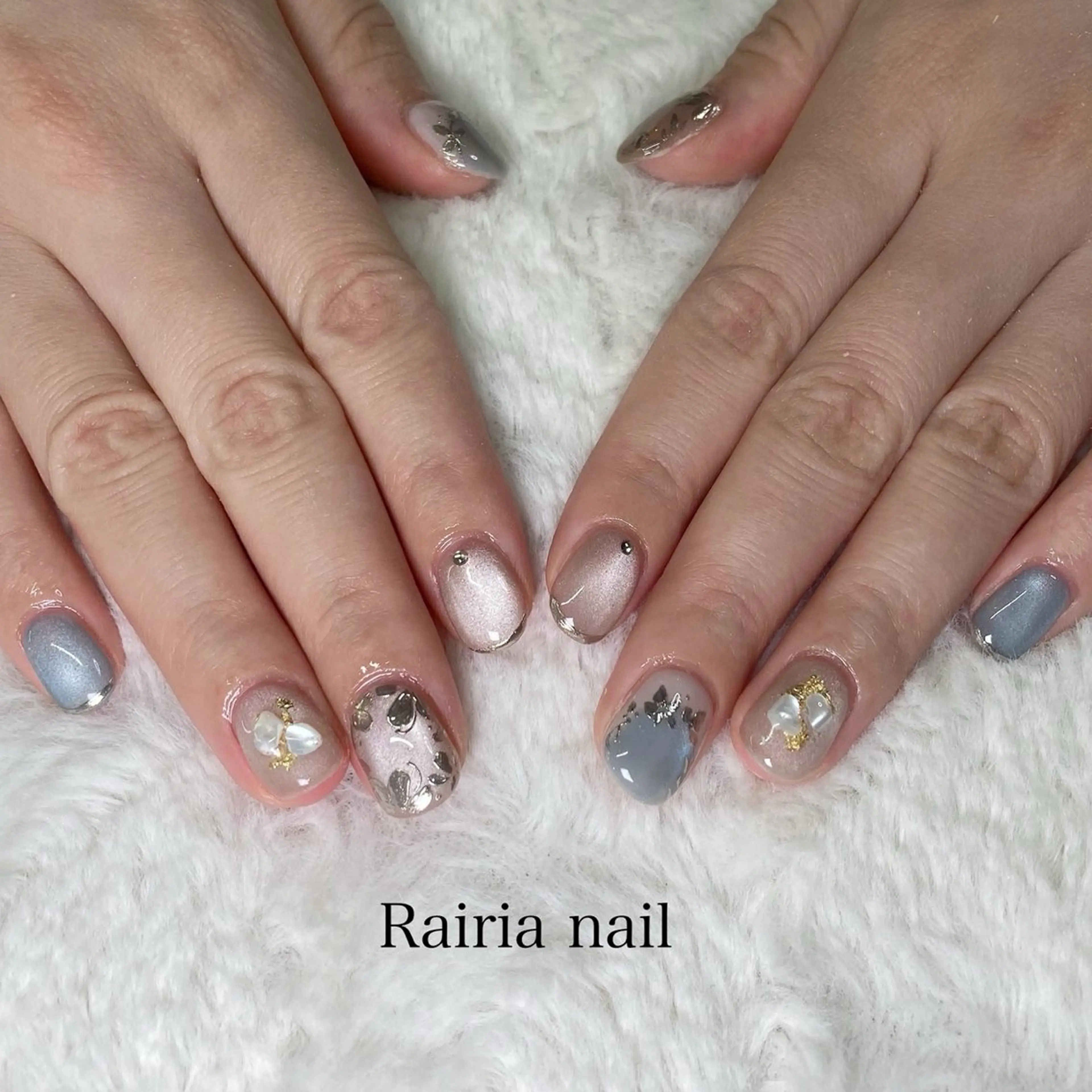 ネイル フットネイル ジェルネイル マグネットネイル オフィスネイル ワンカラーネイル NAILSALON CRISTA所属・🤍CRISTA yui🤍のネイルデザイン