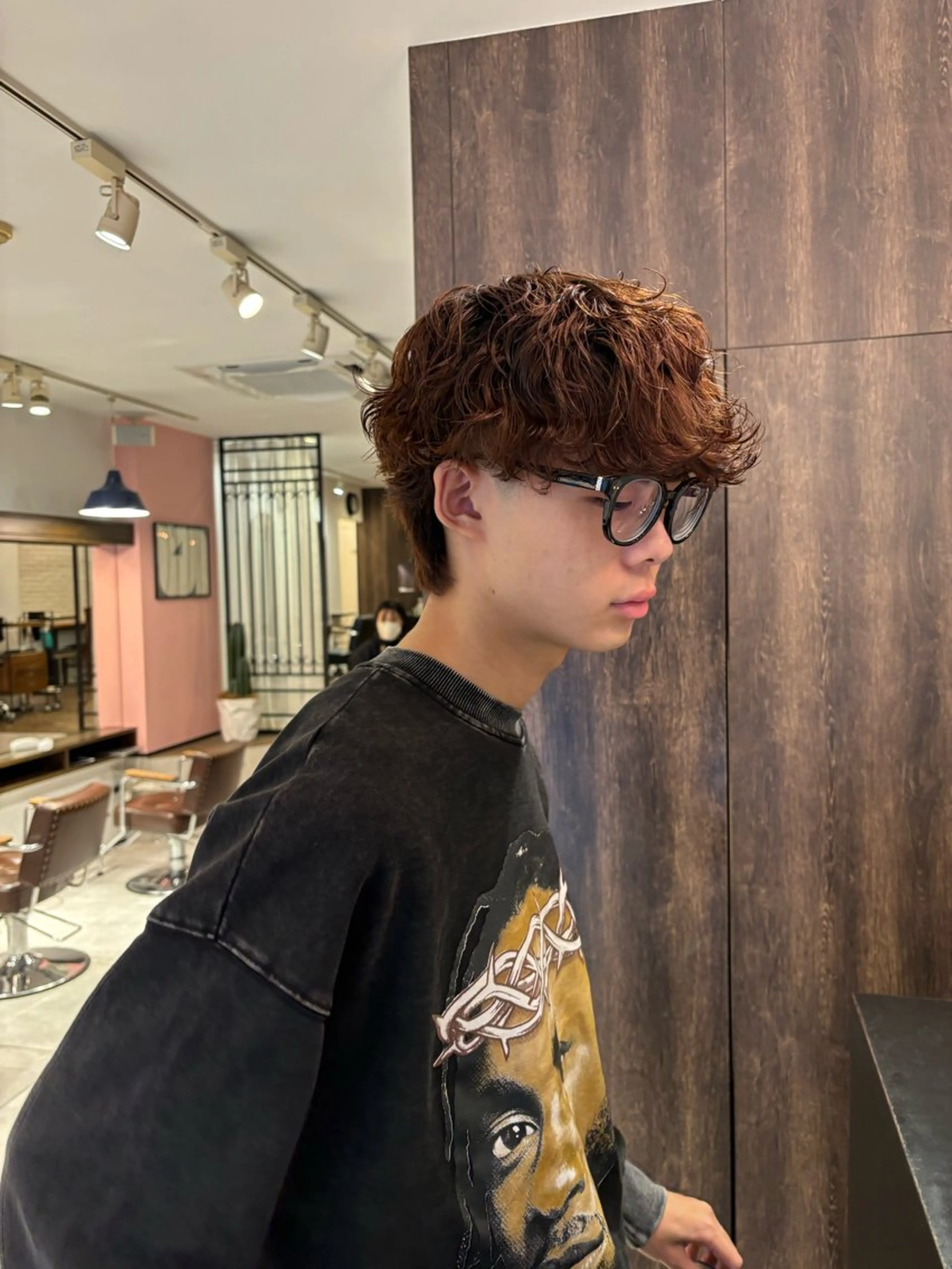 メンズ メンズパーマ カット パーマ メンズパーマ/ 上原琉介のヘアスタイル