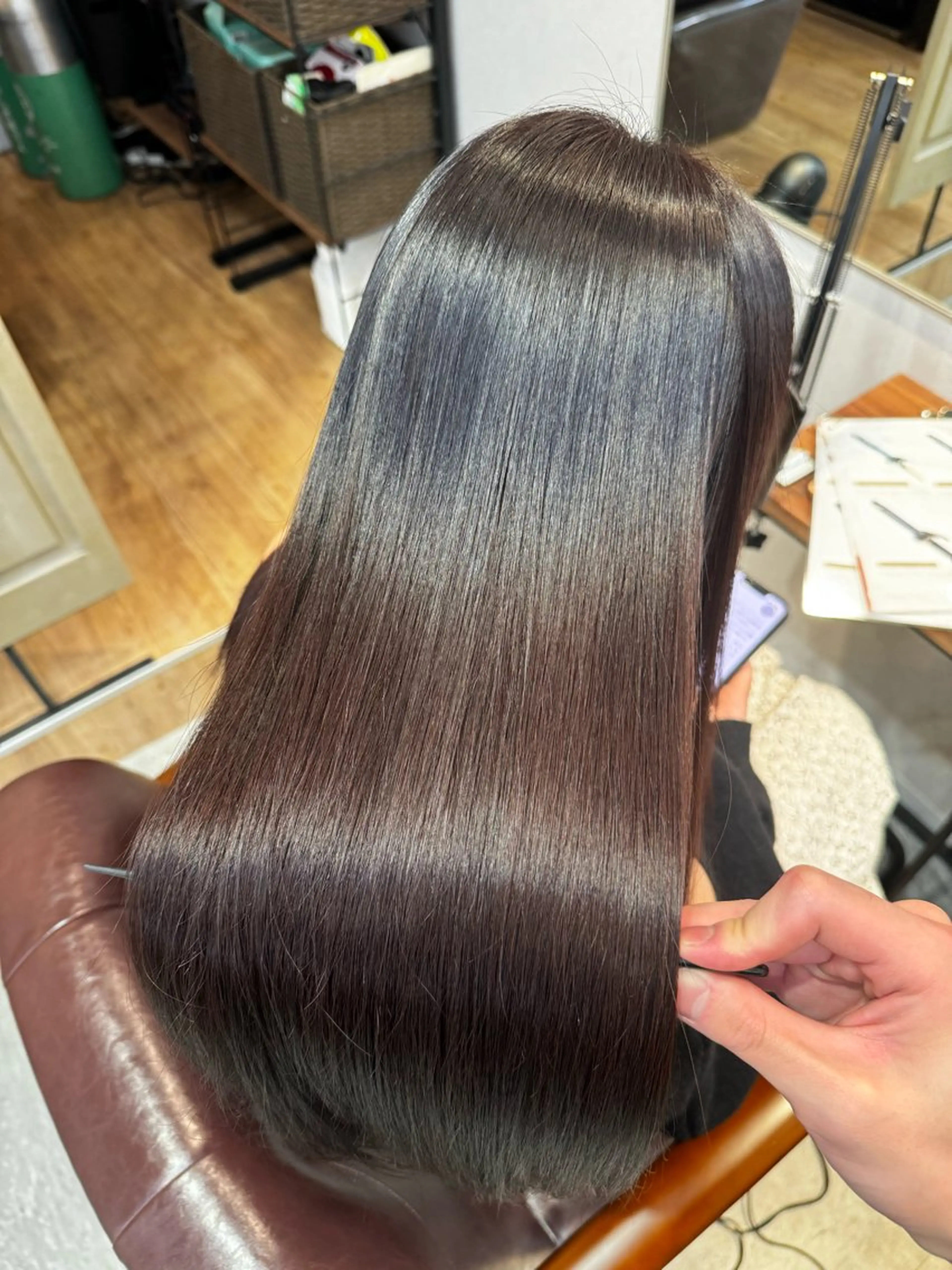 ロング カット ヘアカラー トリートメント 韓国レイヤー×ツヤ髪 /TAICHI🤍のヘアスタイル