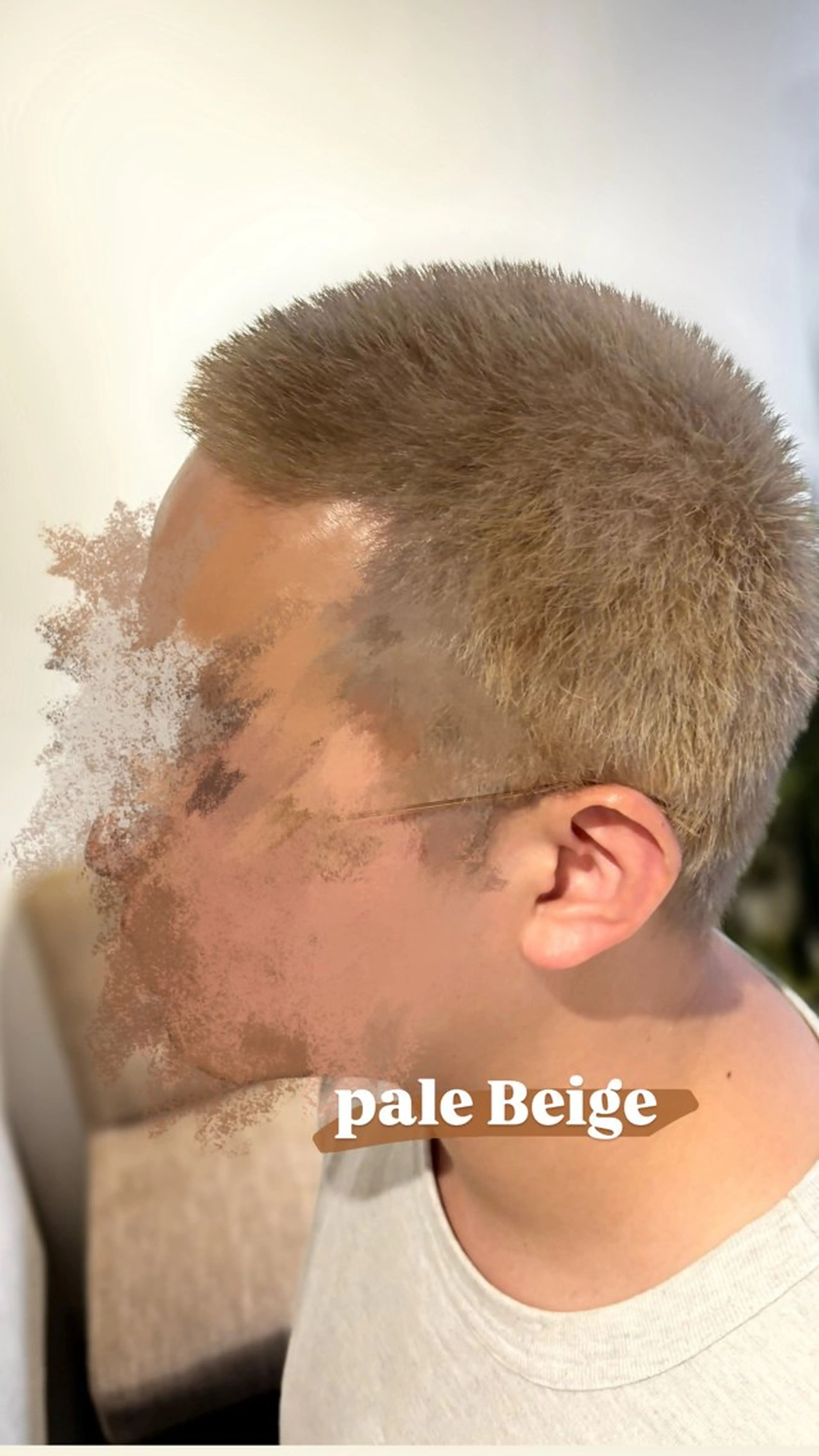 カラー メンズ ブロンド ダブルカラー イルミナカラー ヘアカラー RYU/メンズ /センターパートのヘアスタイル