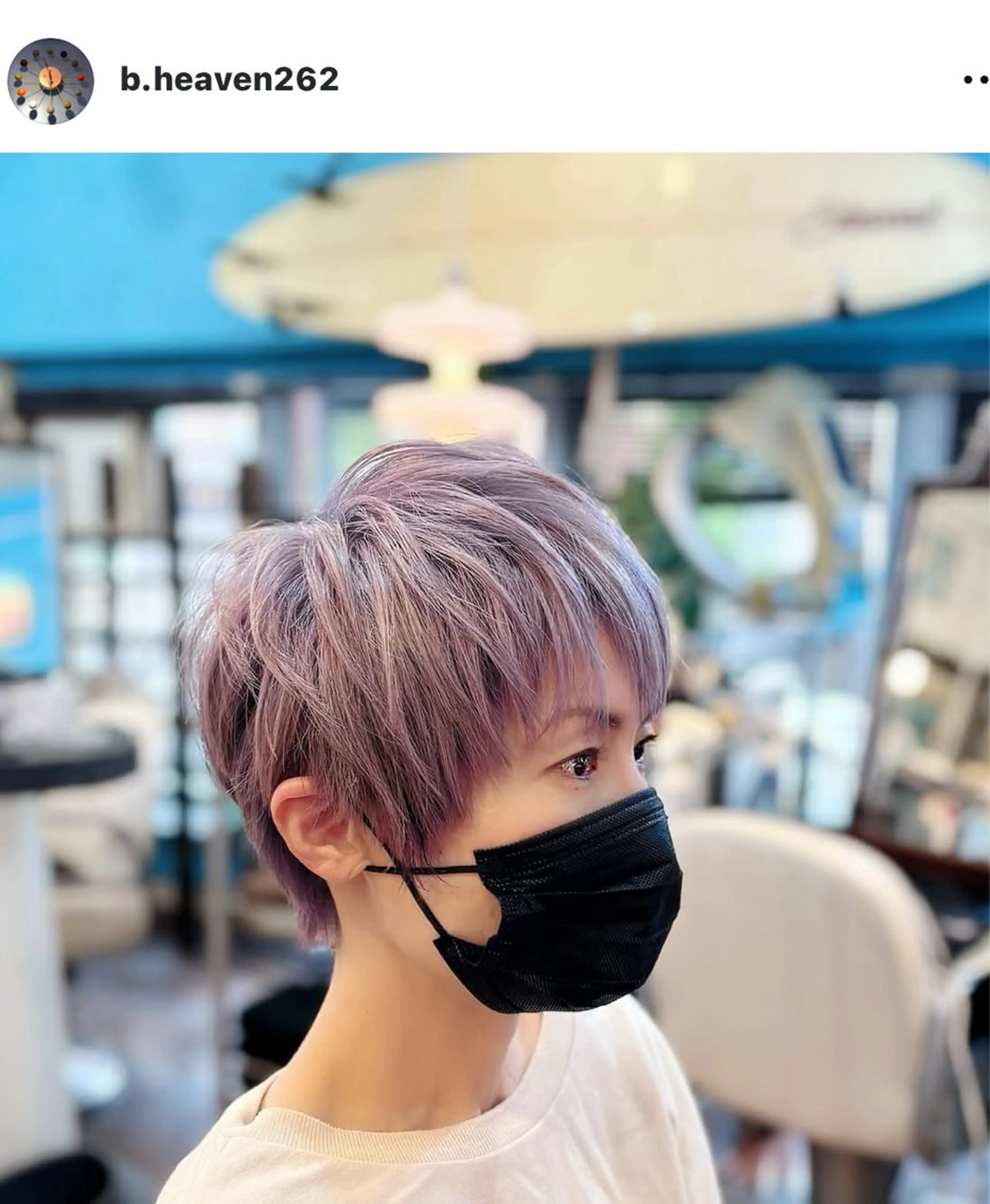 ショート カラー ブルーヘブン TAKESHIのヘアスタイル