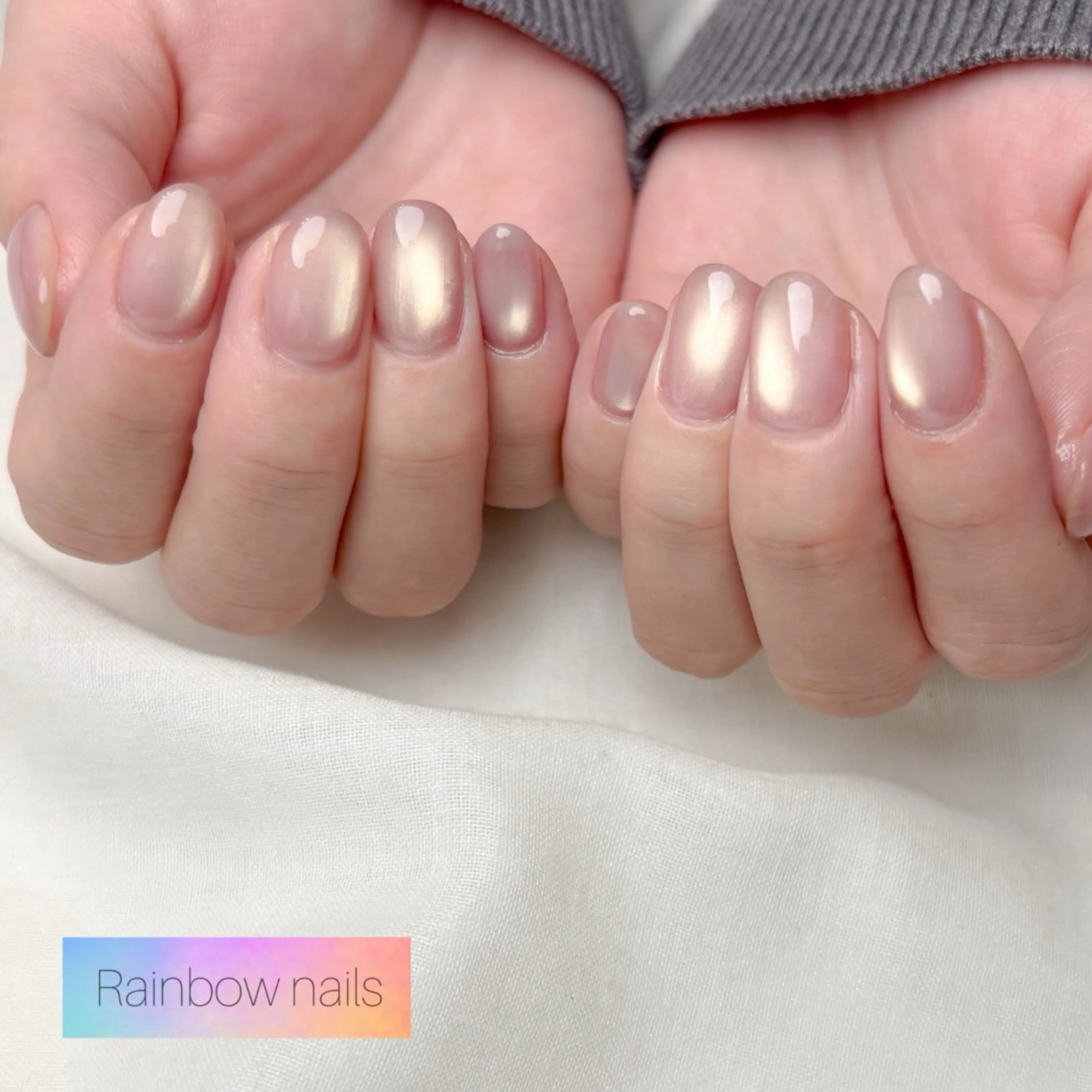 ネイル ハンドネイル Rainbow nailsくろちゃんのネイルデザイン