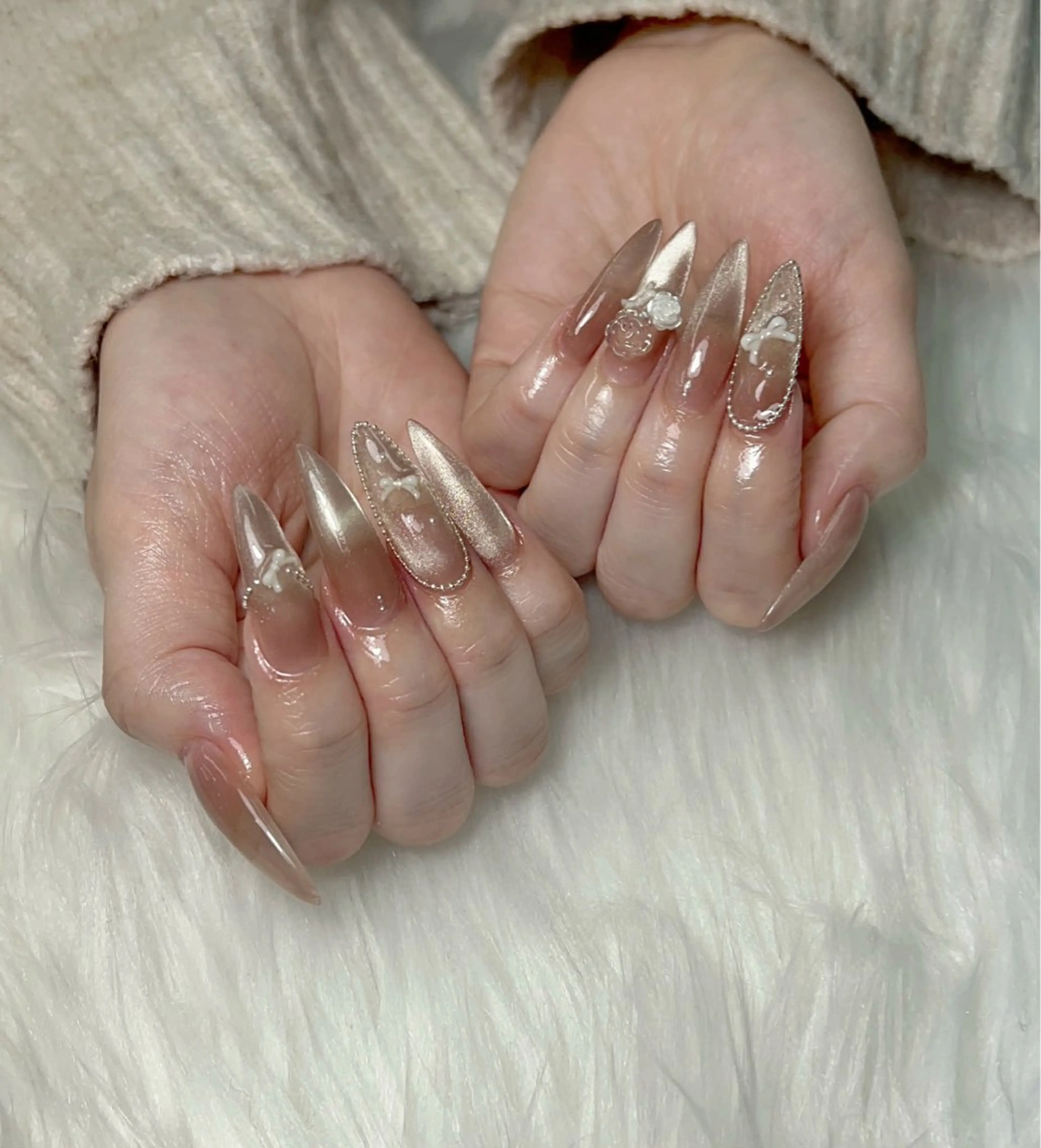 ネイル アートネイル マグネットネイル ハンドネイル Kingnail Emiのネイルデザイン