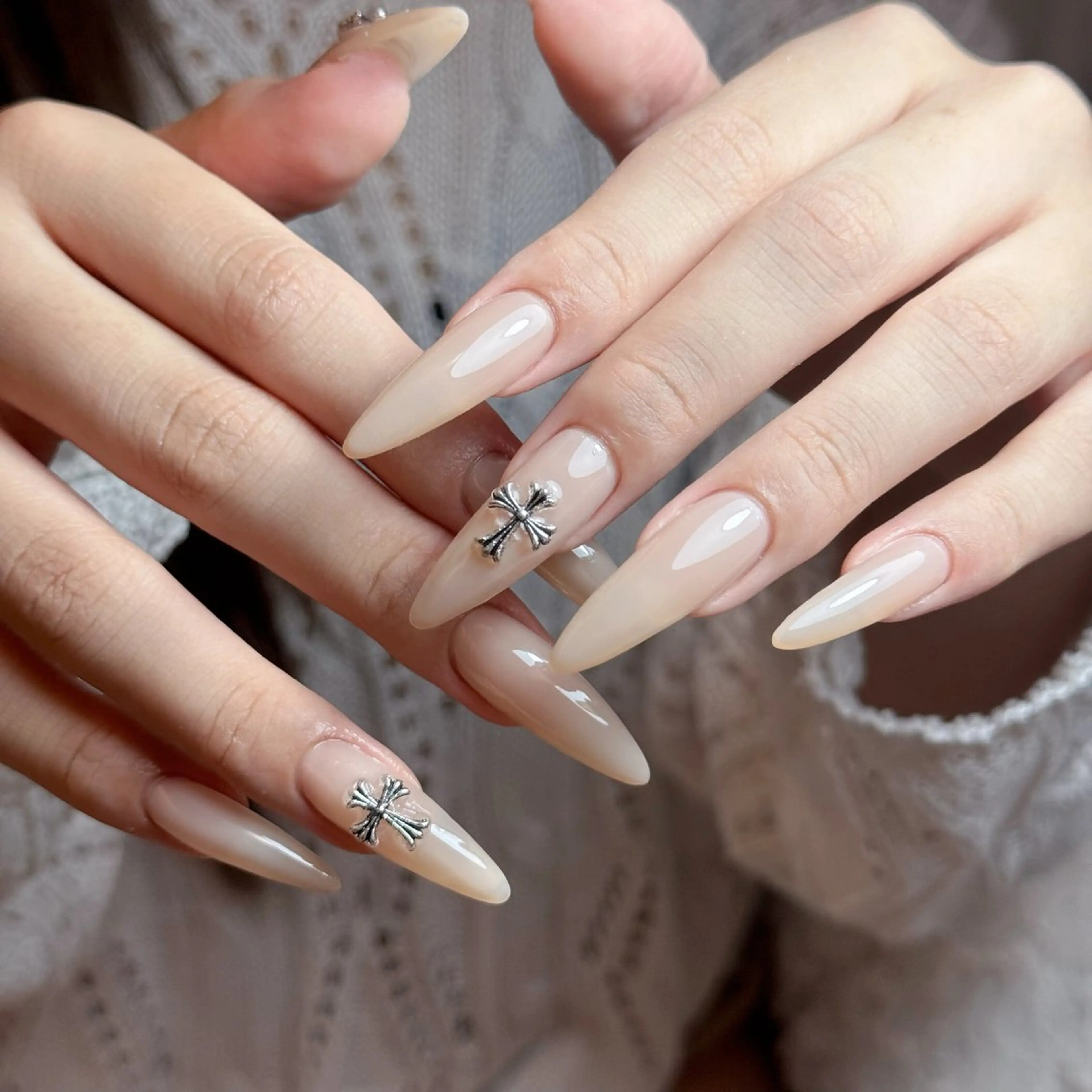 ネイル ロングネイル ワンカラーネイル ワンホンネイル nailsalon ChuColaのネイルデザイン