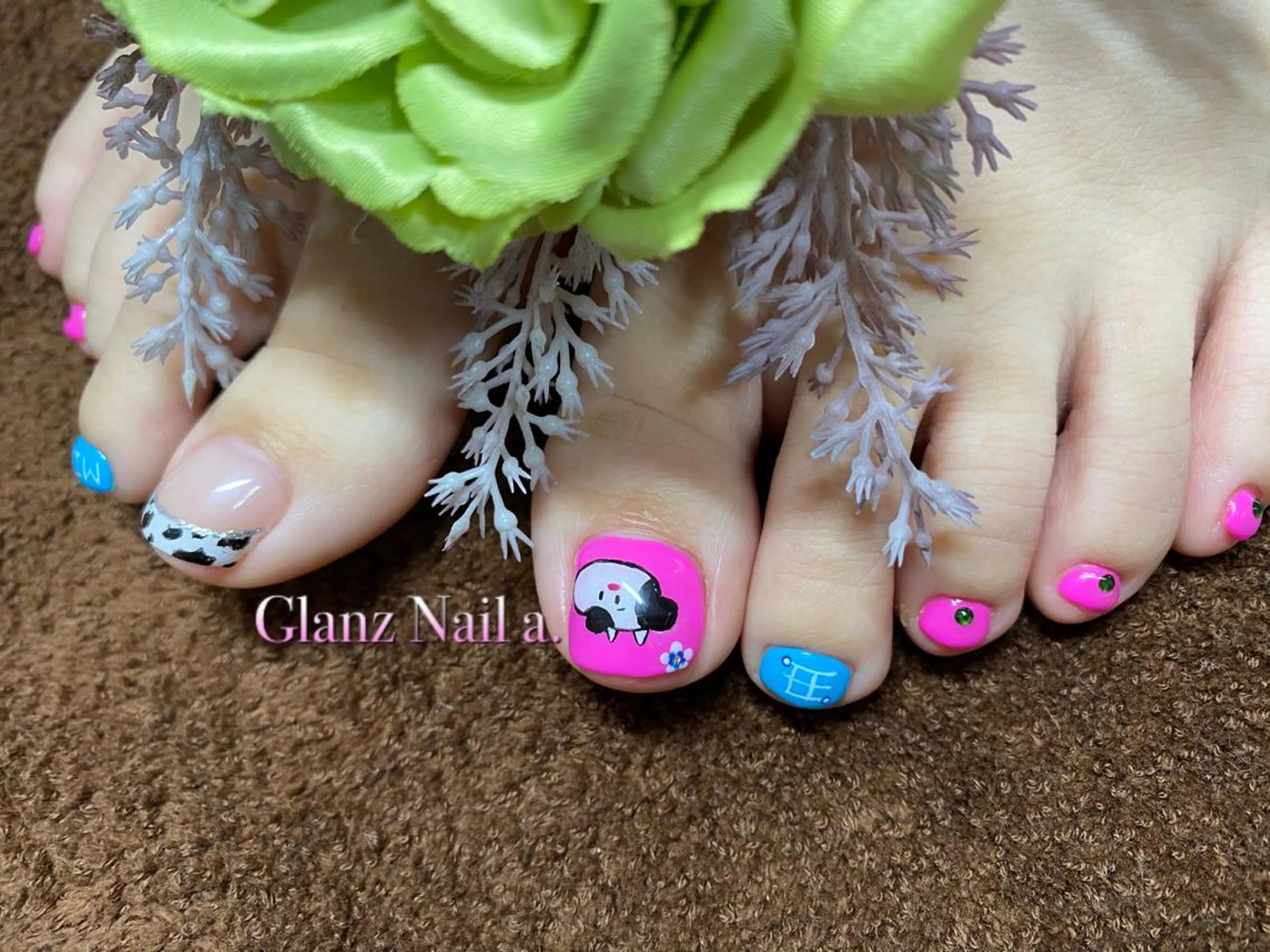 ネイル アートネイル フットネイル Glanz  Nail aのネイルデザイン